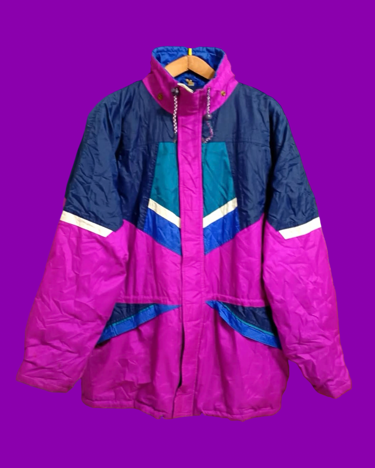 Vintage Multicolor Fantasy 90's Rare Snow Jacket Unisex Size XL