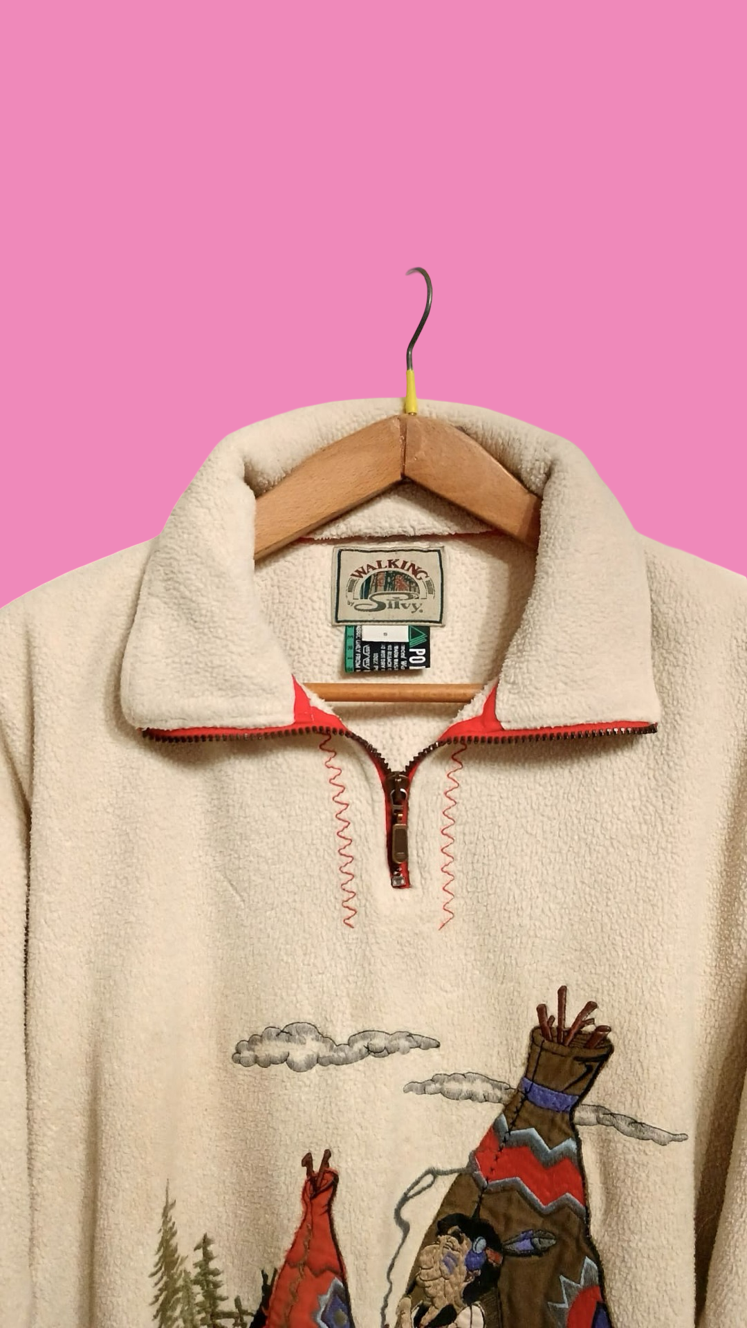 Vintage Multicolor Fantasy 90's Fleece Unisex Size L