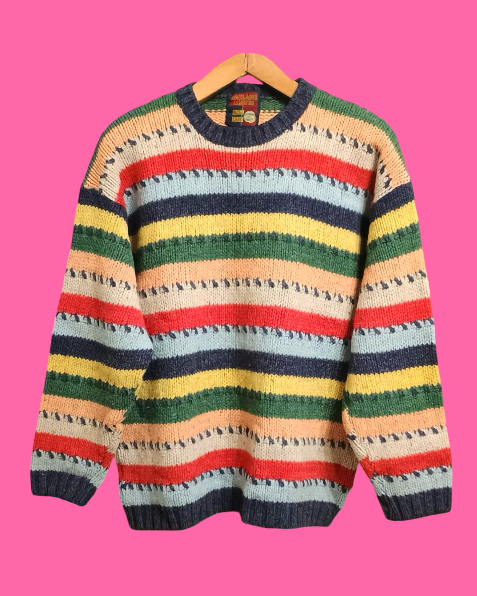 Vintage Multicolor Fantasy 90's Sweater Unisex Size M