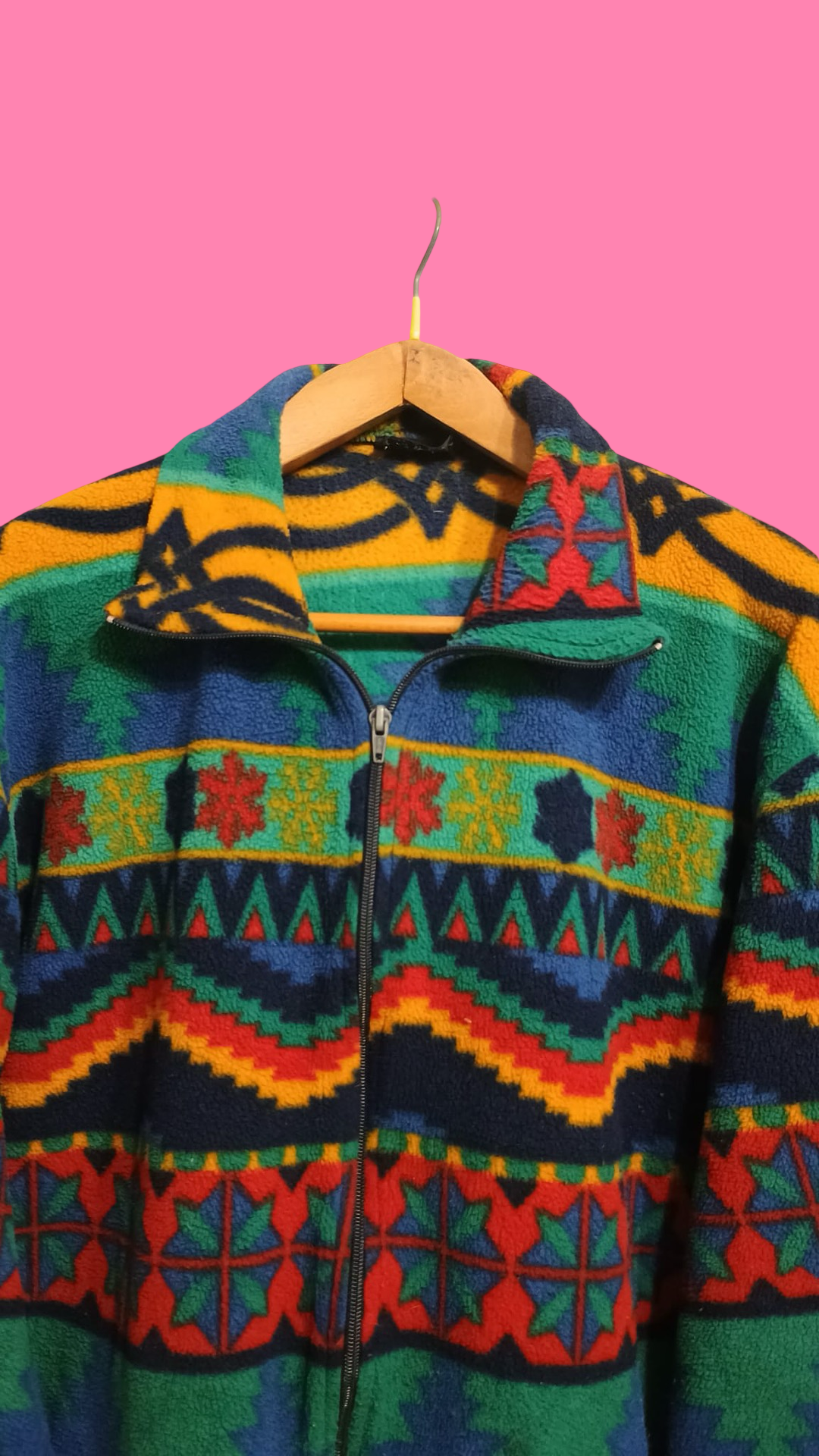 Vintage Multicolor Fantasy 90's Pile Sweatshirt Unisex Size XL