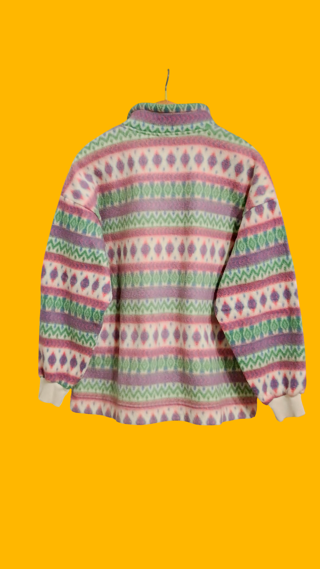 Sweatshirt Vintage Multicolor A Fantasia Anni 90 Unisex Size M