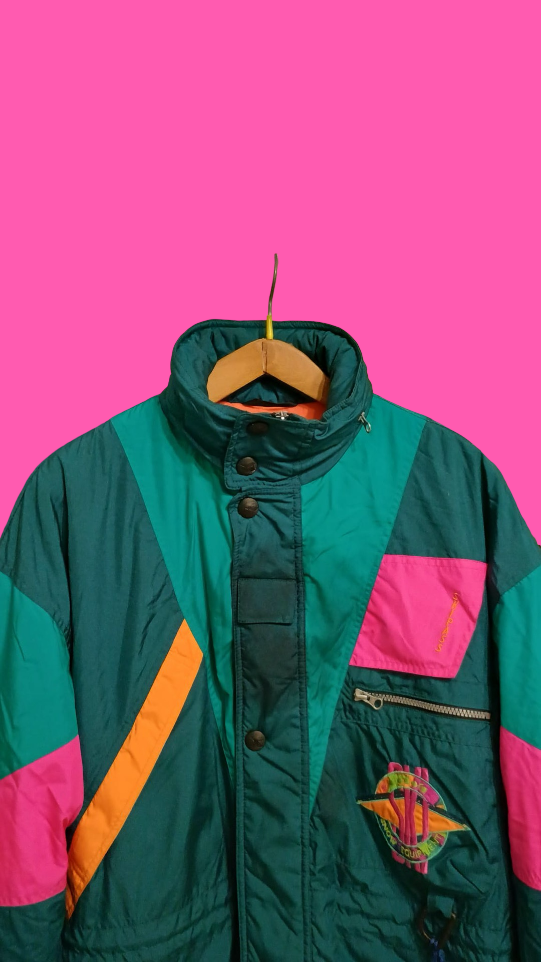 Vintage Multicolor Fantasy 90's Snow Jacket Unisex Size XL