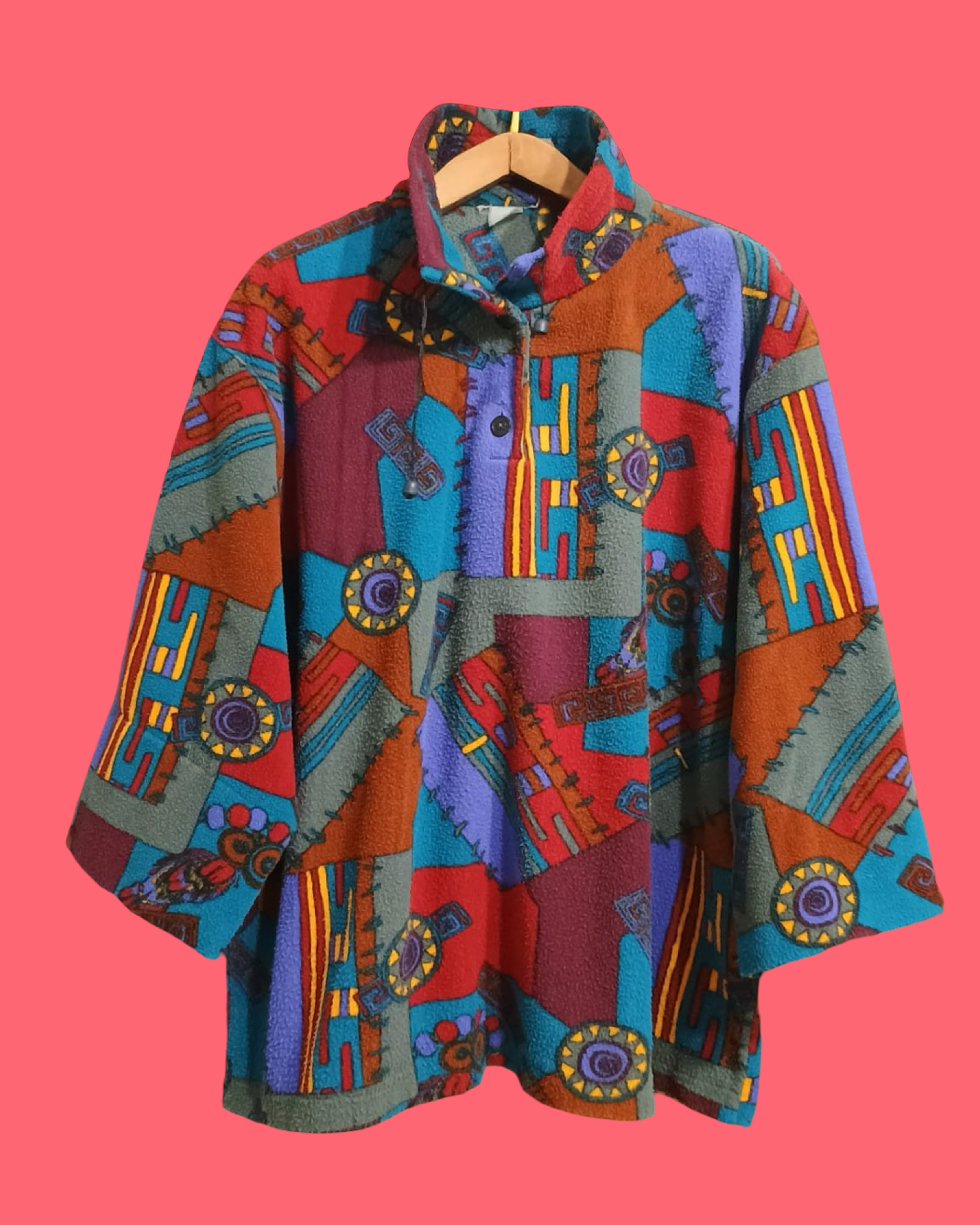 Vintage Multicolor Fantasy 90's Sweatshirt Unisex Size XL