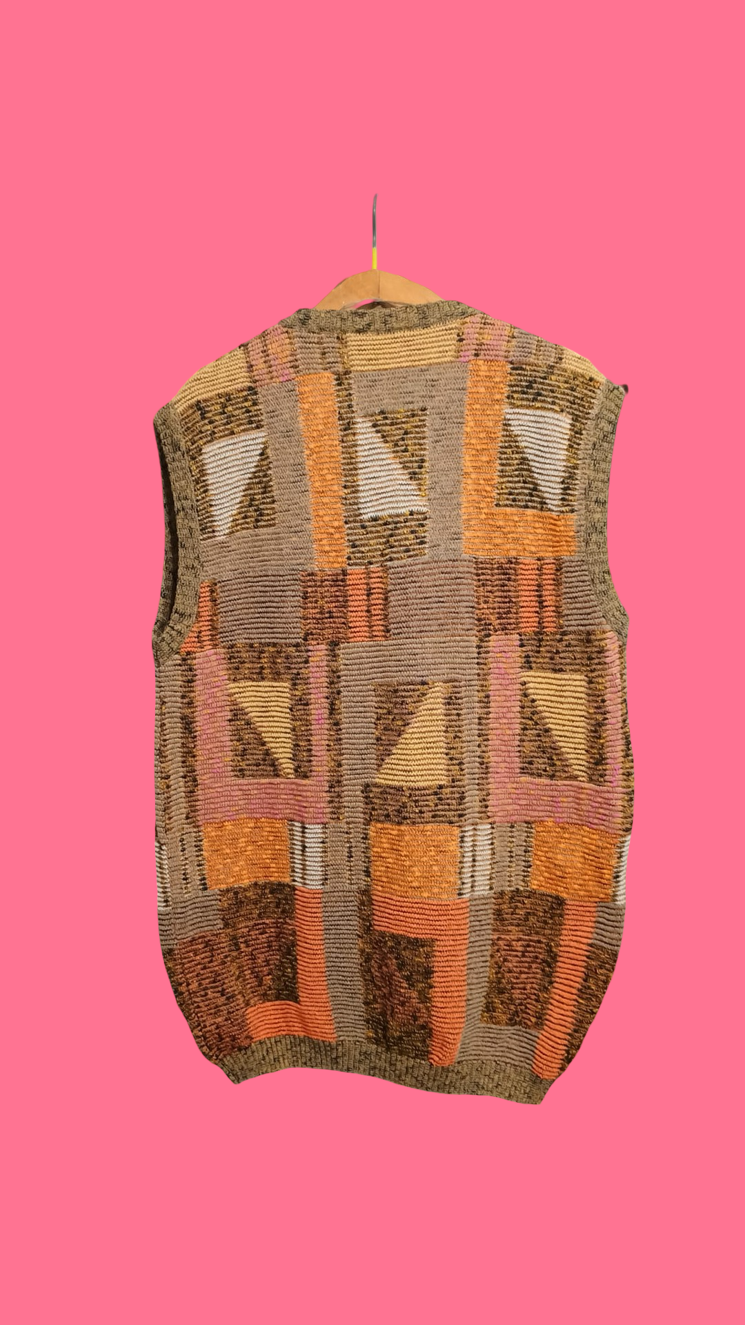 Vintage Multicolor Fantasy 90's Gilet Unisex Size L