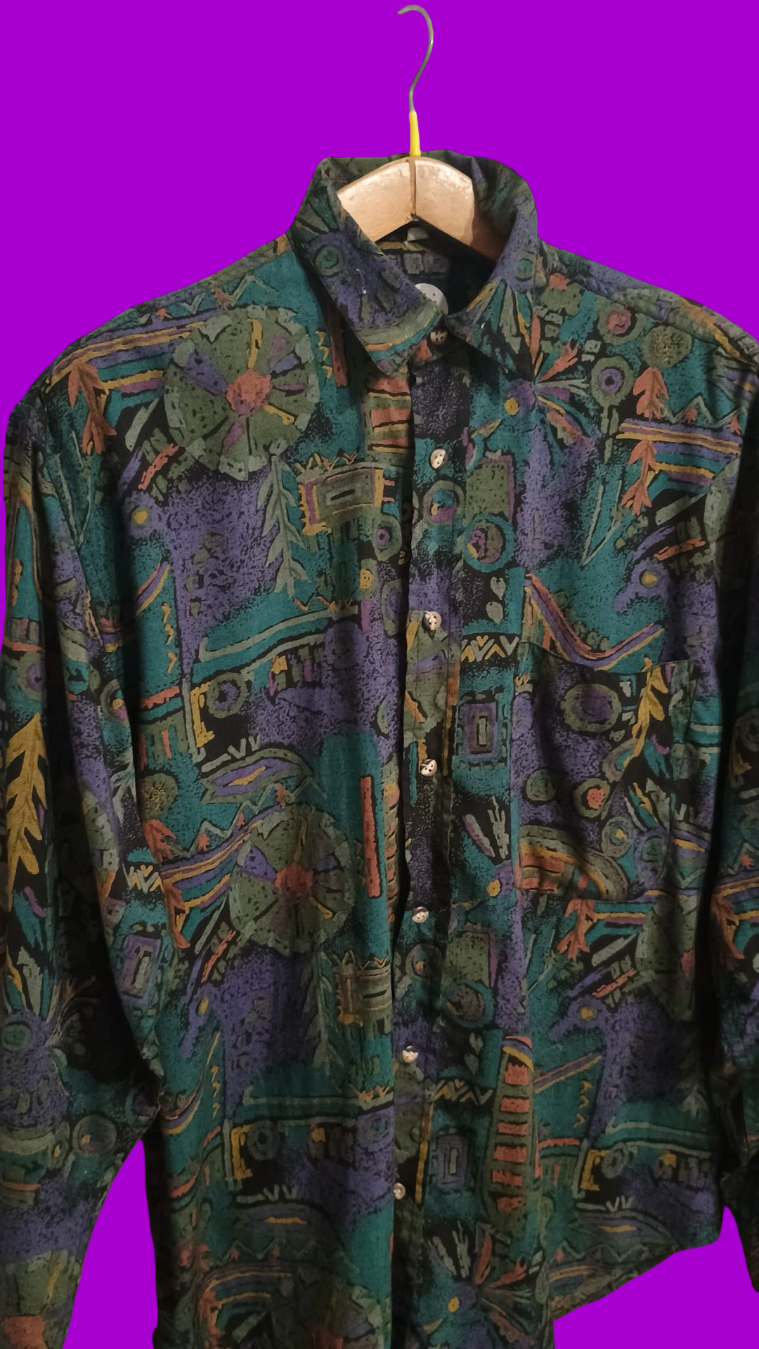 Vintage Multicolor Fantasy 90's Shirt Unisex Size L