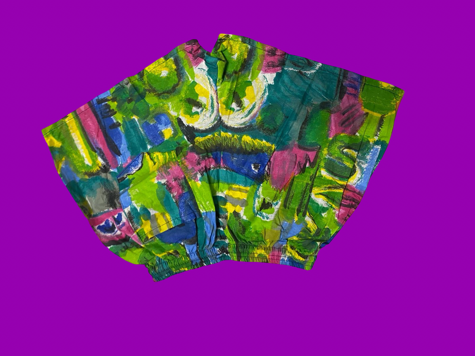 Vintage Multicolor Fantasy 90's Swimming Suit Unisex Size M