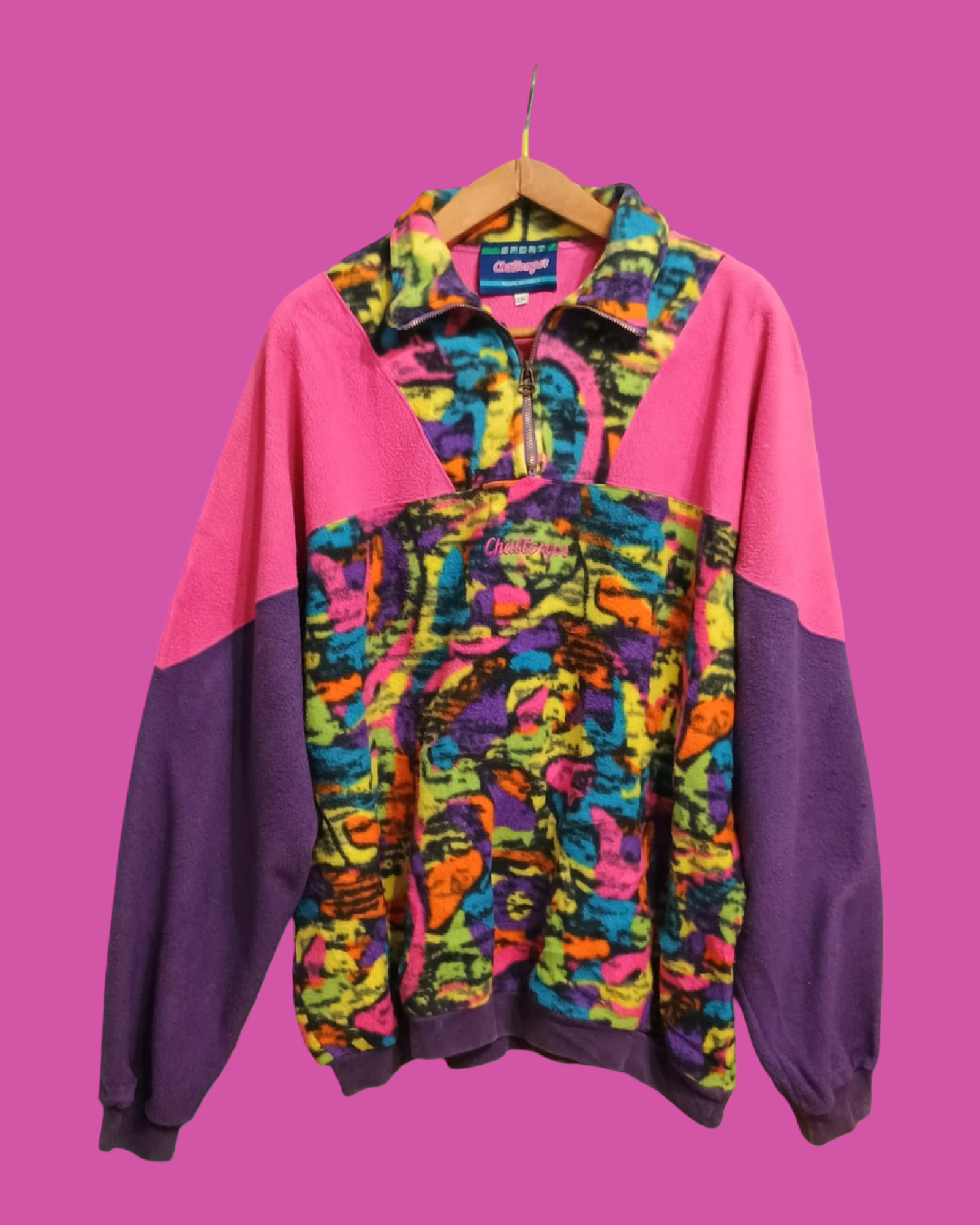 Vintage Multicolor Fantasy 90's Fleece Unisex Size XL
