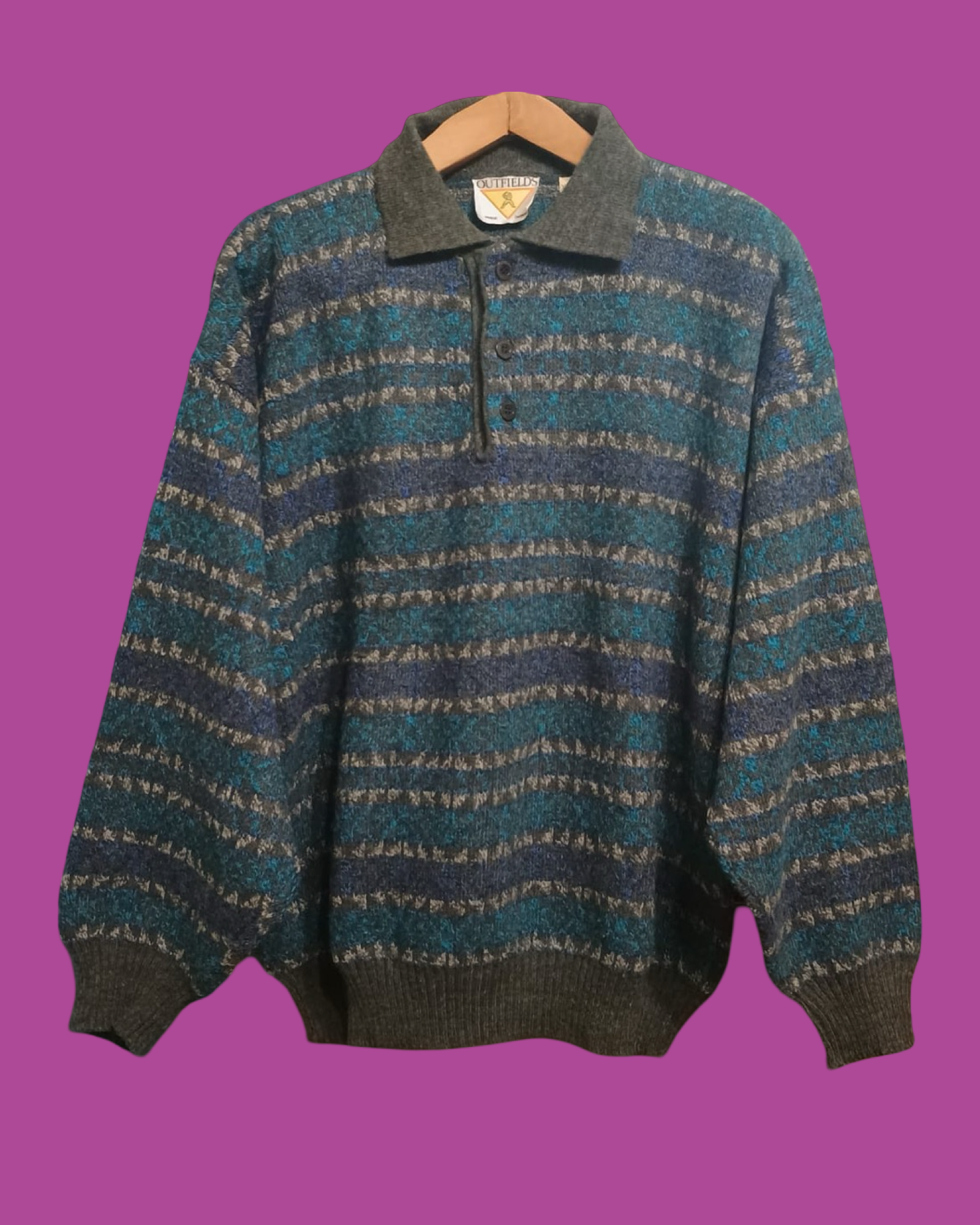 Vintage Multicolor Fantasy 90's Sweater Unisex Size XL