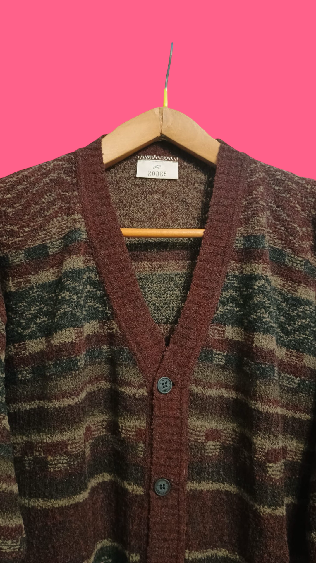 Vintage Multicolor Fantasy 90's Cardigan Unisex Size L