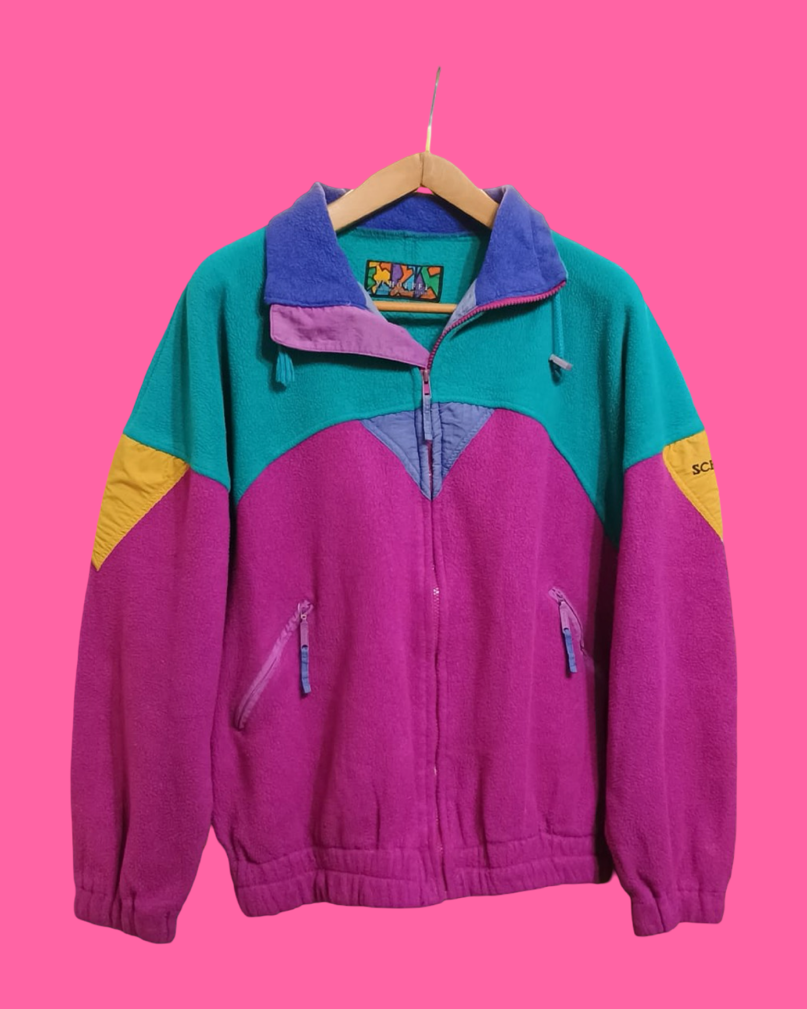 Vintage Multicolor Fantasy 90's Fleece Unisex Size L