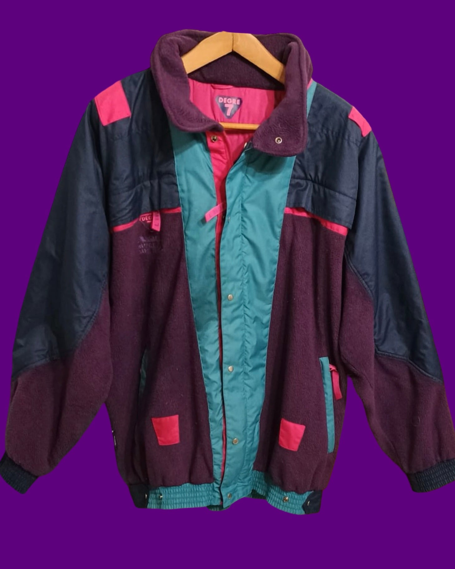 Vintage Multicolor Fantasy 90's Fleece Jacket Unisex Size XXL