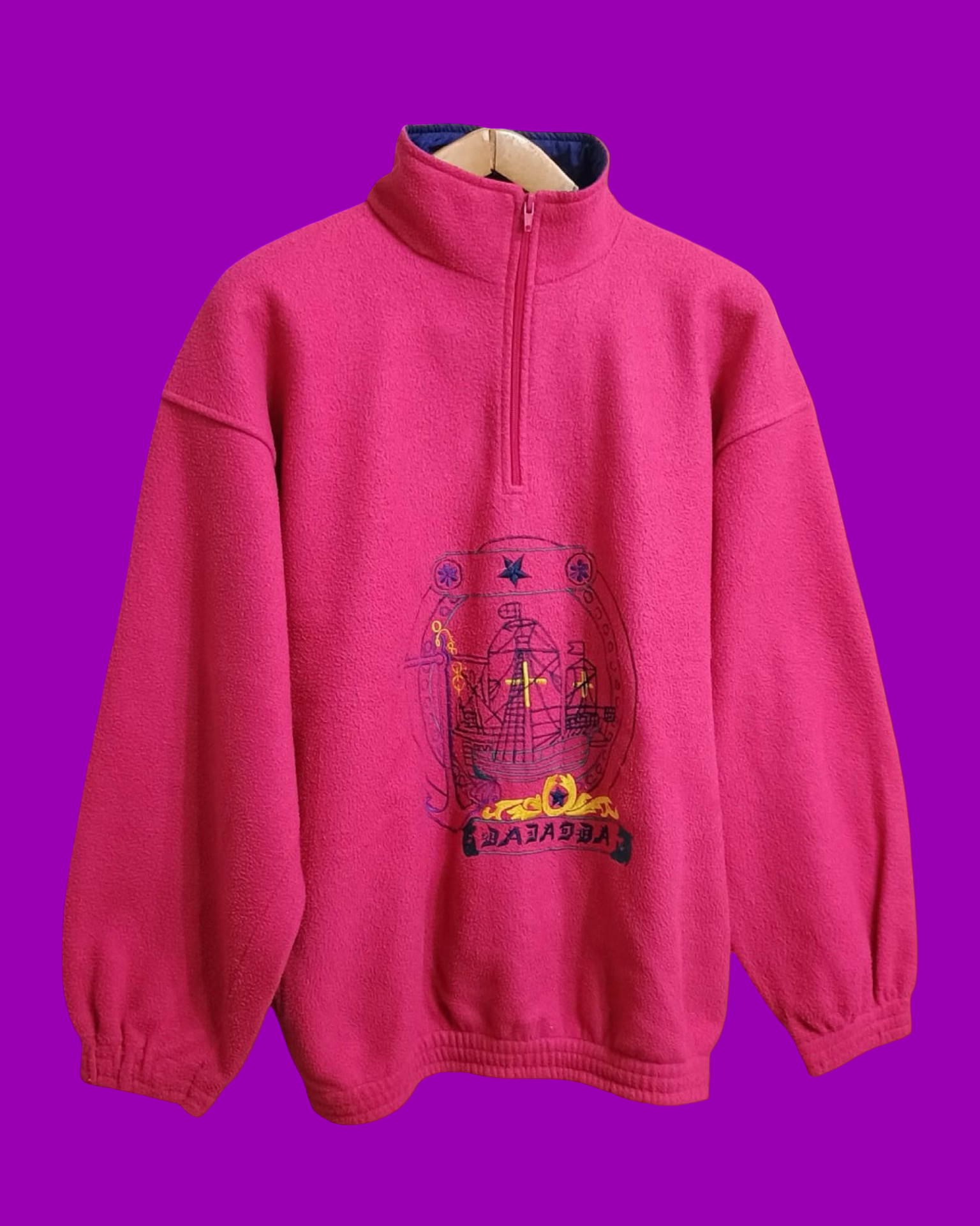 Vintage Multicolor Fantasy 90's Fleece Unisex Size L