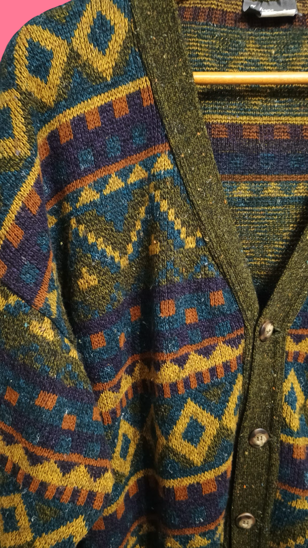 Vintage Multicolor Fantasy 90's Sweater Unisex Size L