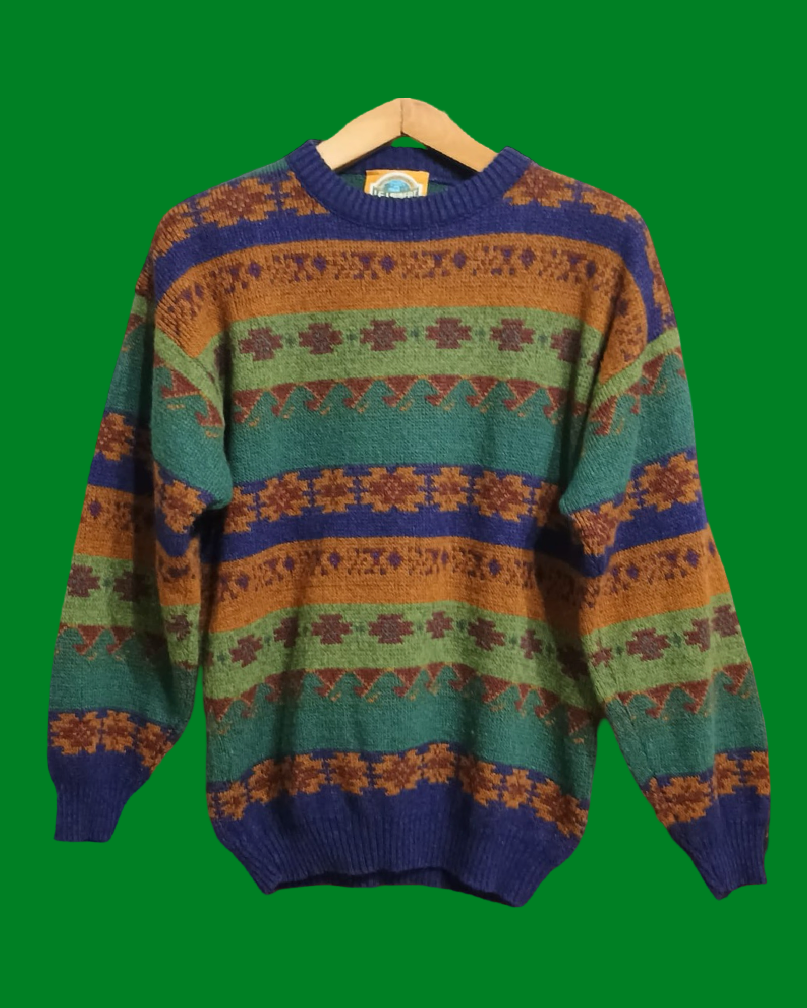 Vintage Multicolor Fantasy 90's Sweater Unisex Size M