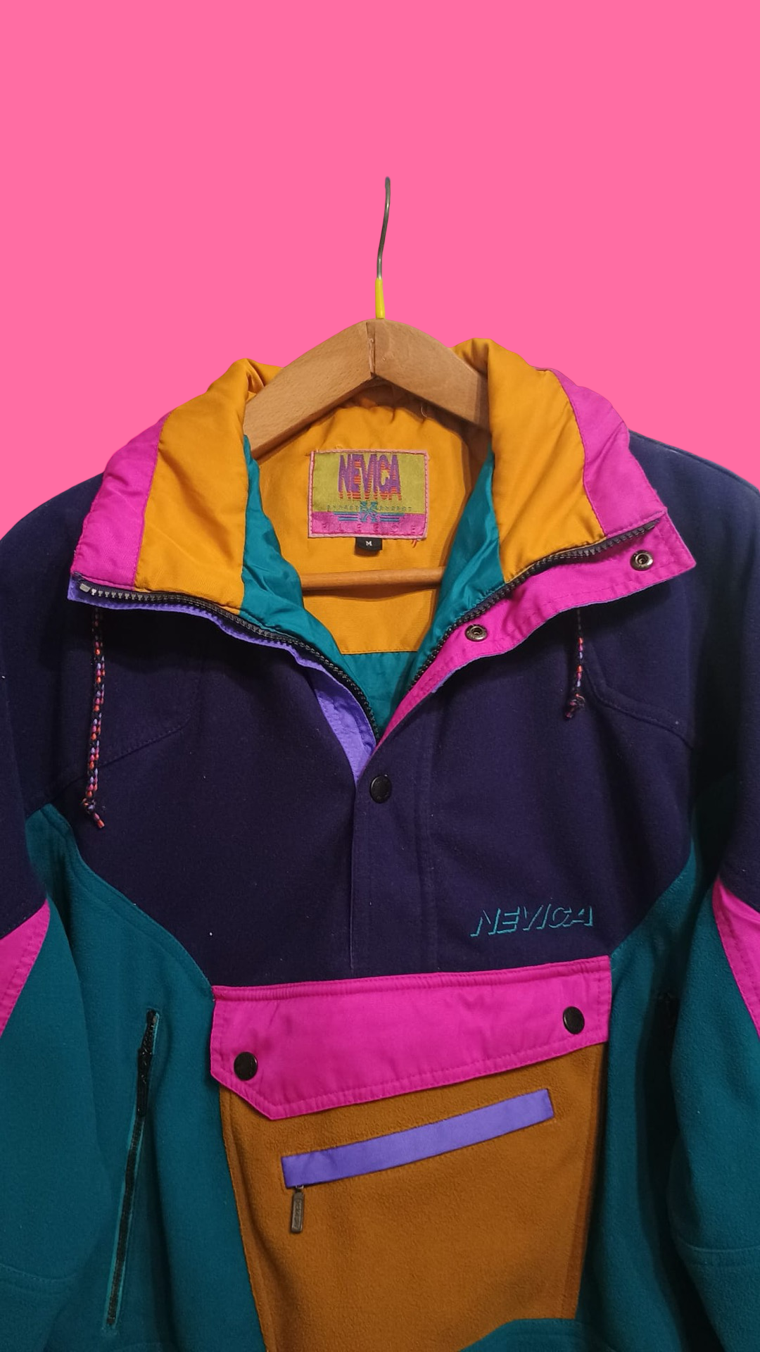 Vintage Multicolor Fantasy 90's Winter Jacket Unisex Size M