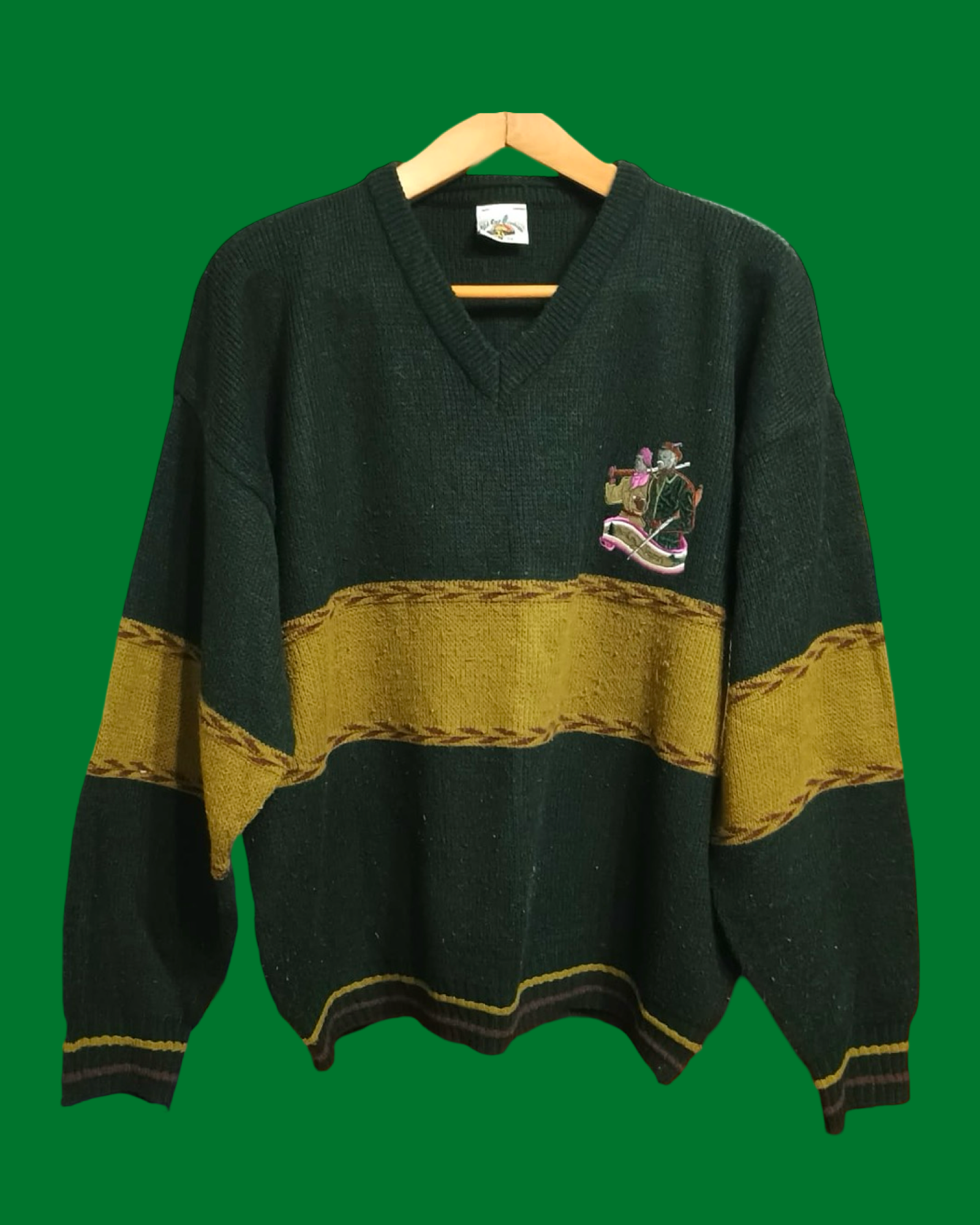 Vintage Multicolor Fantasy 90's Sweater Unisex Size L