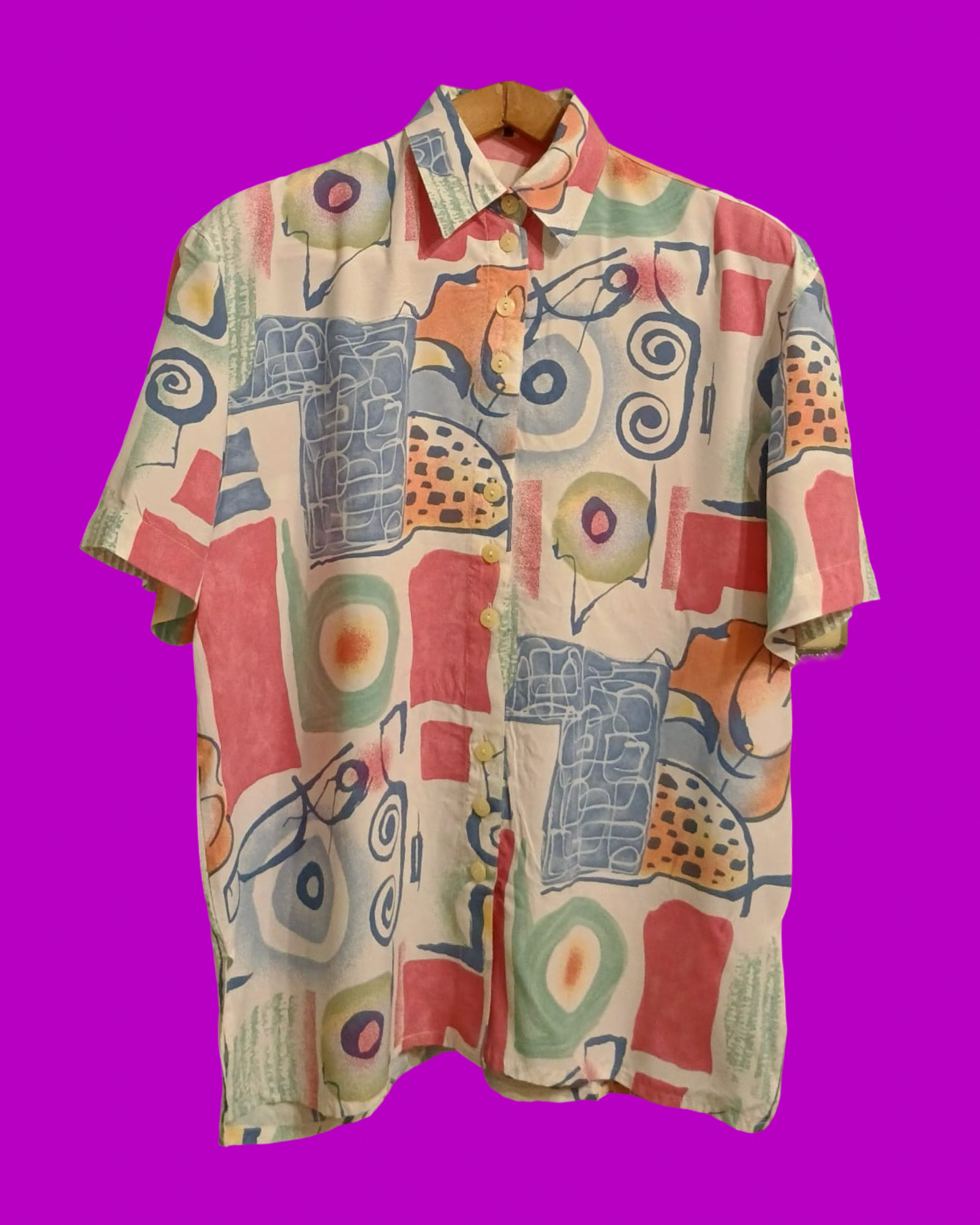Vintage Multicolor Fantasy 90's Shirt Unisex Size M