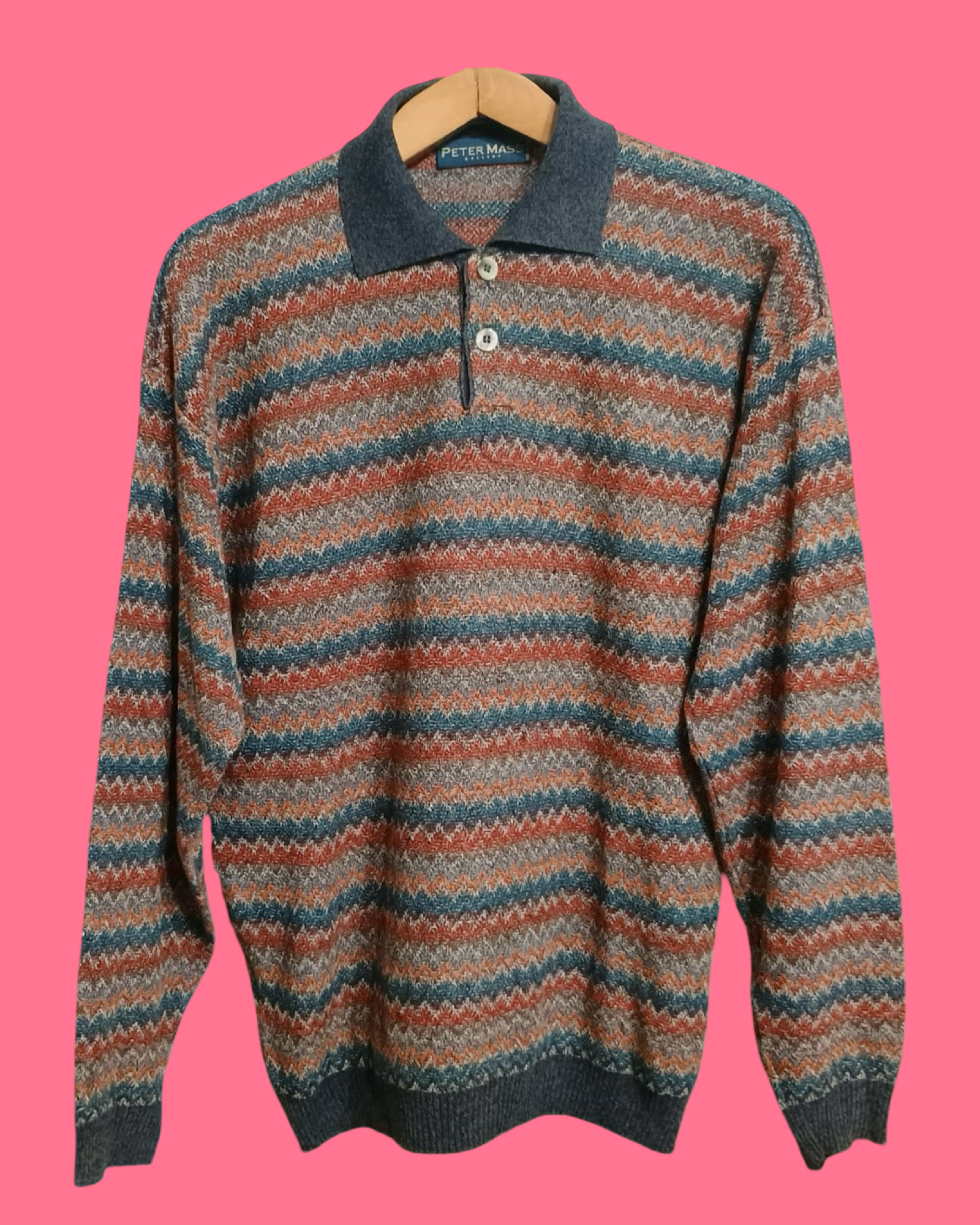 Vintage Multicolor Fantasy 90's Sweater Unisex Size L