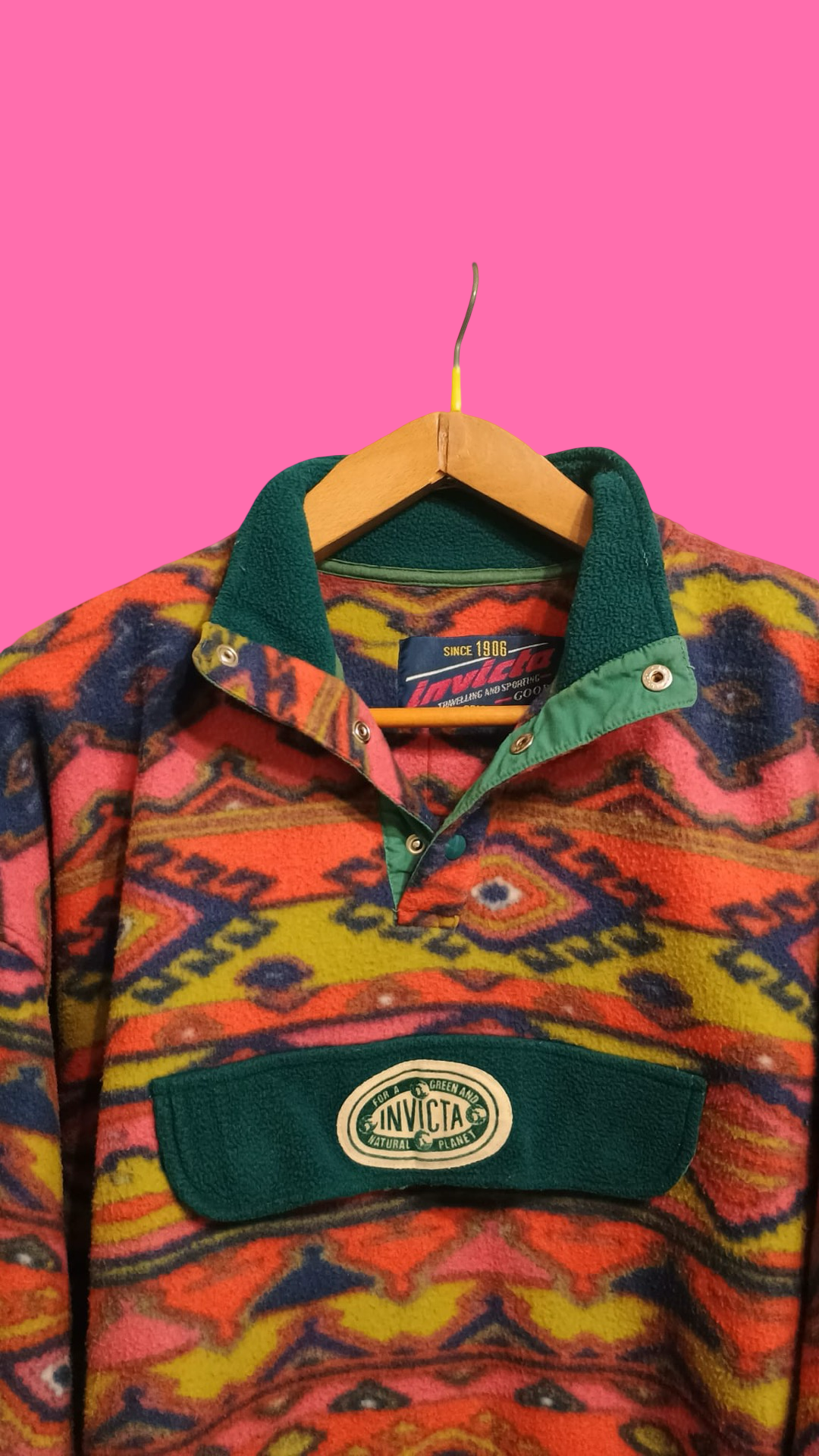Vintage Multicolor Fantasy 90's Fleece Unisex Size M