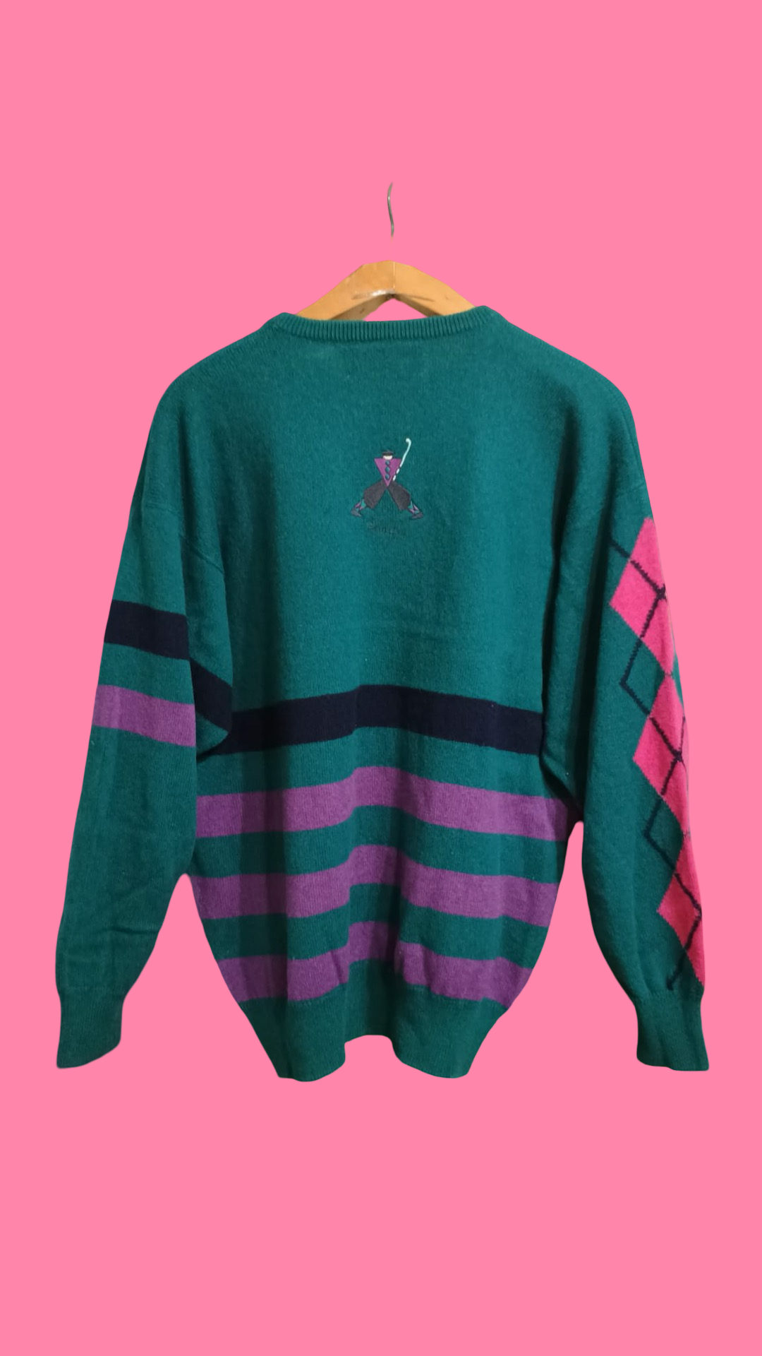 Vintage Multicolor Fantasy 90's Sweater Unisex Size L