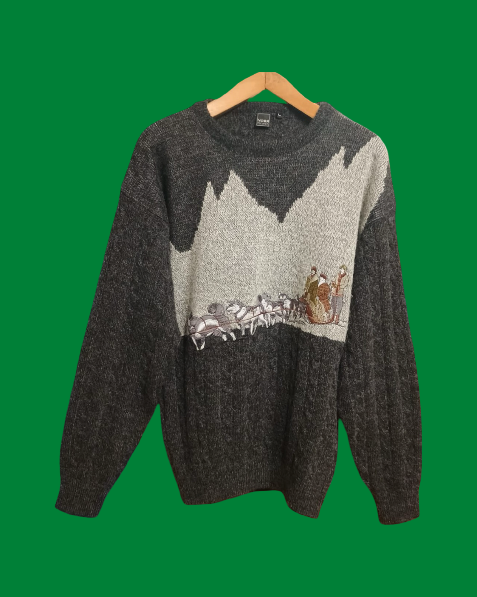 Vintage Multicolor Fantasy 90's Sweater Unisex Size L