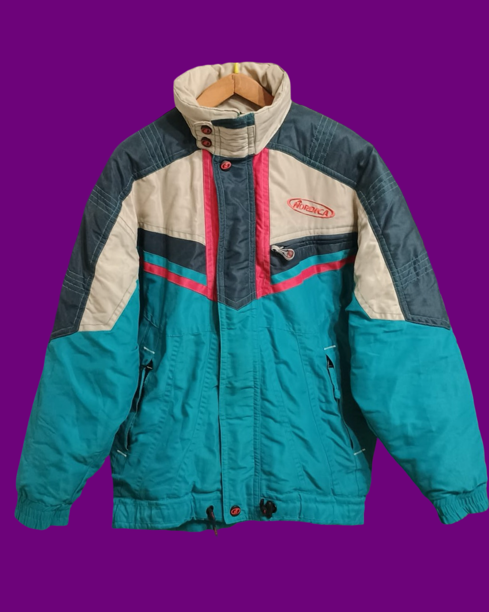 Vintage Multicolor Fantasy 90's Snow Jacket Unisex Size L