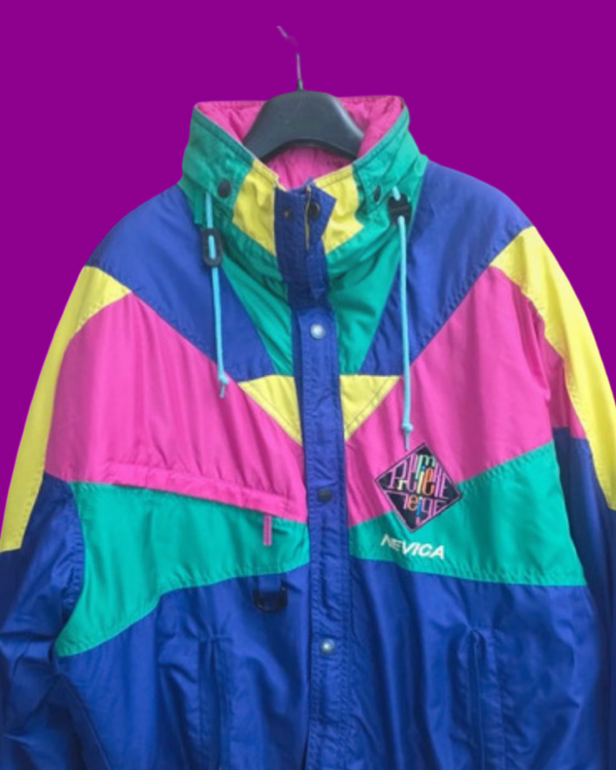 Vintage Multicolor Fantasy 90's Rare Snow Jacket Unisex Size XL