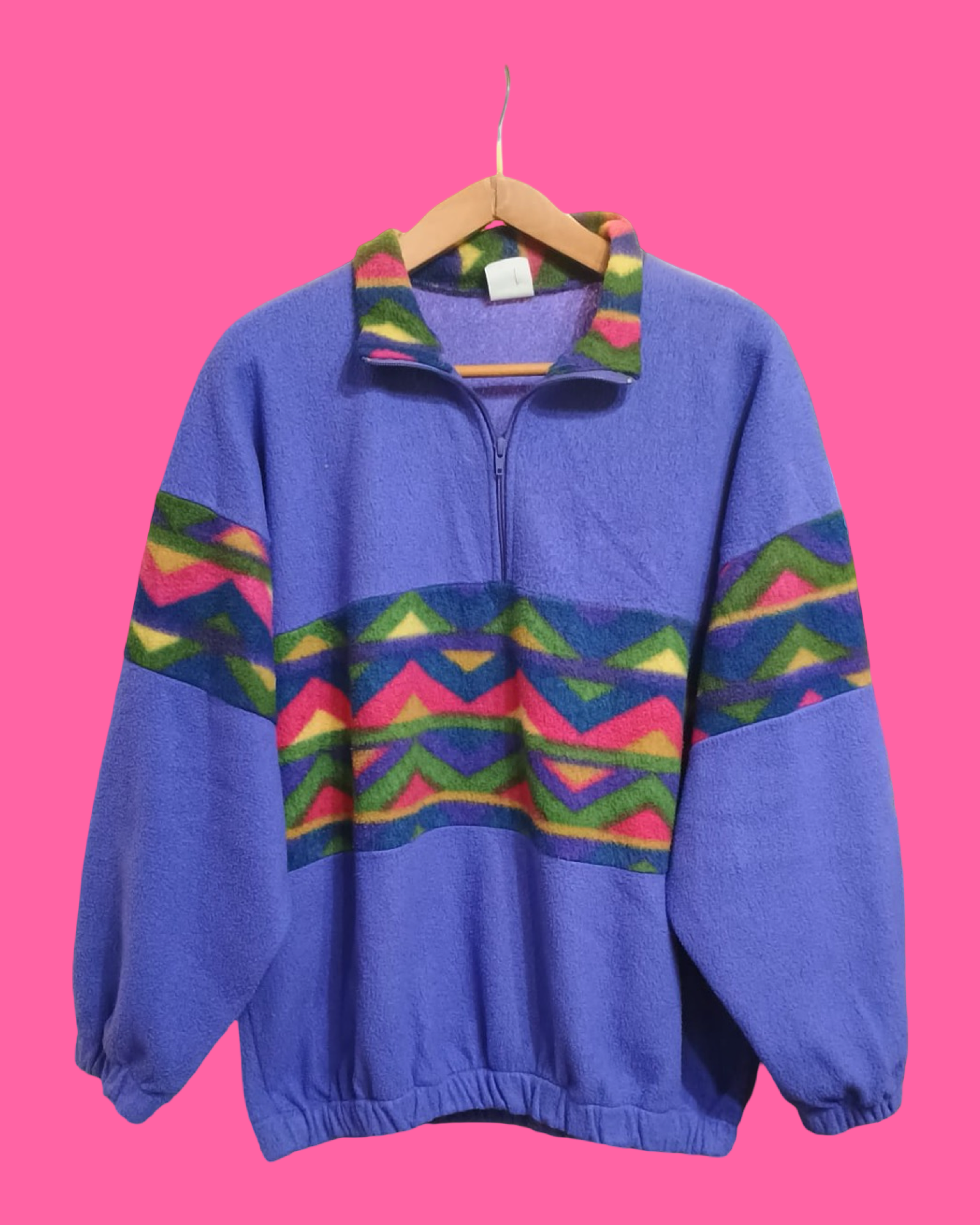 Vintage Multicolor Fantasy 90's Fleece Unisex Size L
