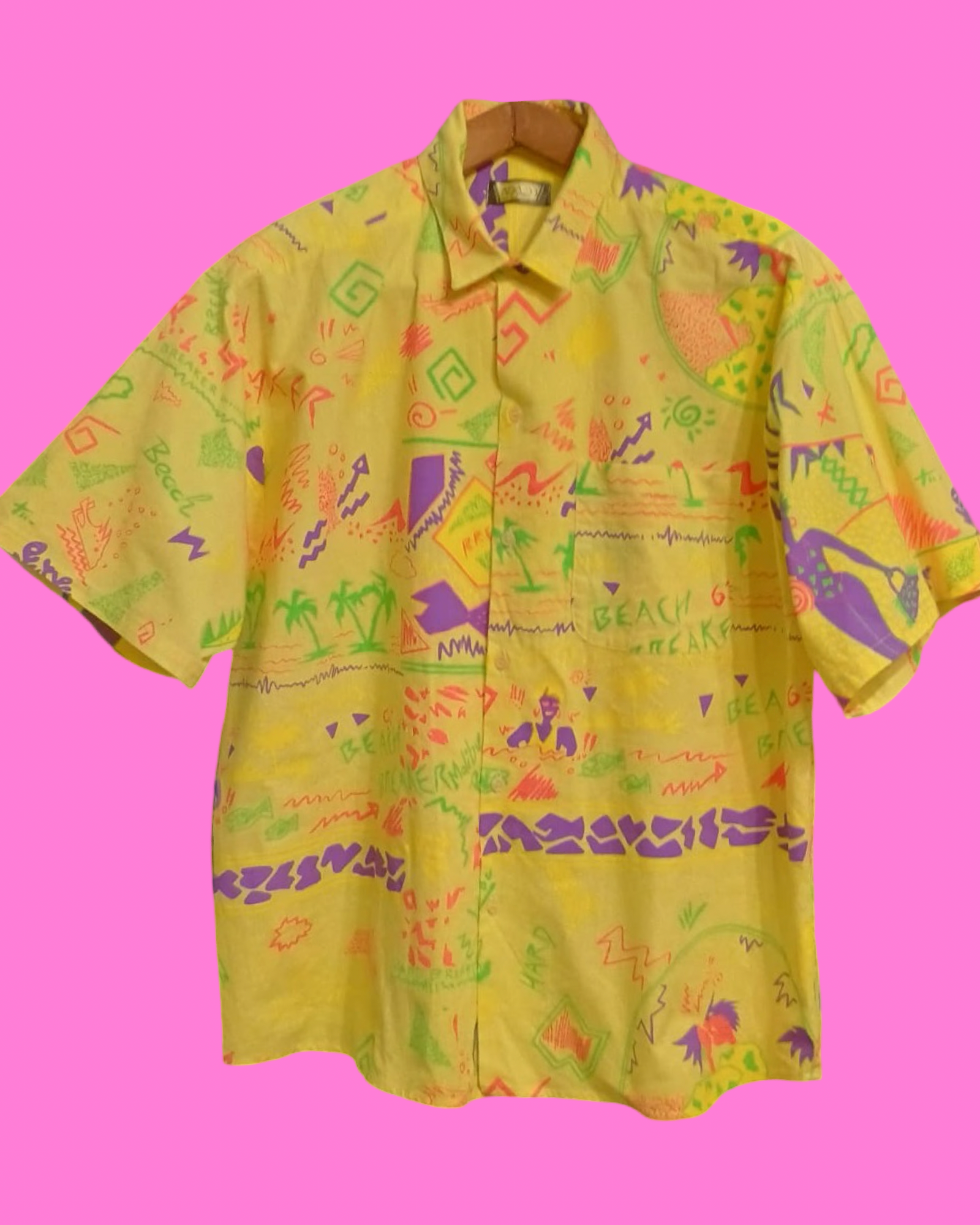 Vintage Multicolor Fantasy 90's Shirt Unisex Size L