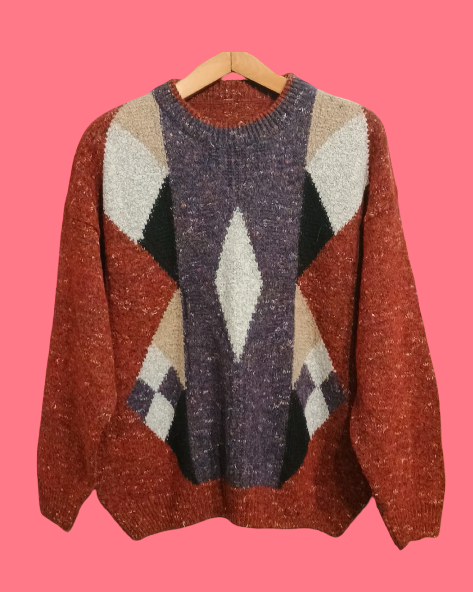 Vintage Multicolor Fantasy 90's Sweater Unisex Size M