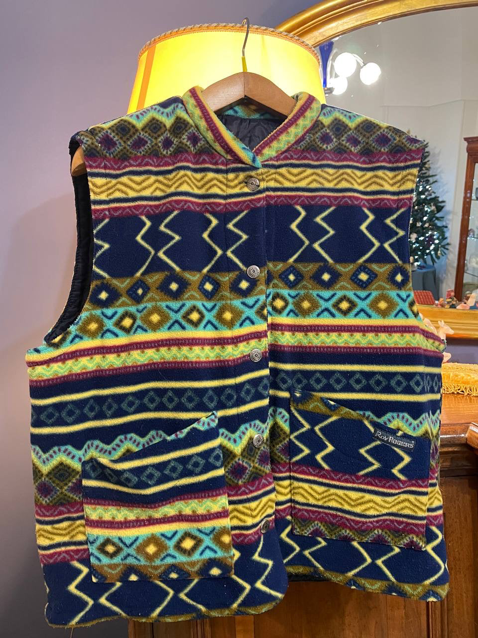 Vintage Multicolor Fantasy Rare 90's Gilet Unisex