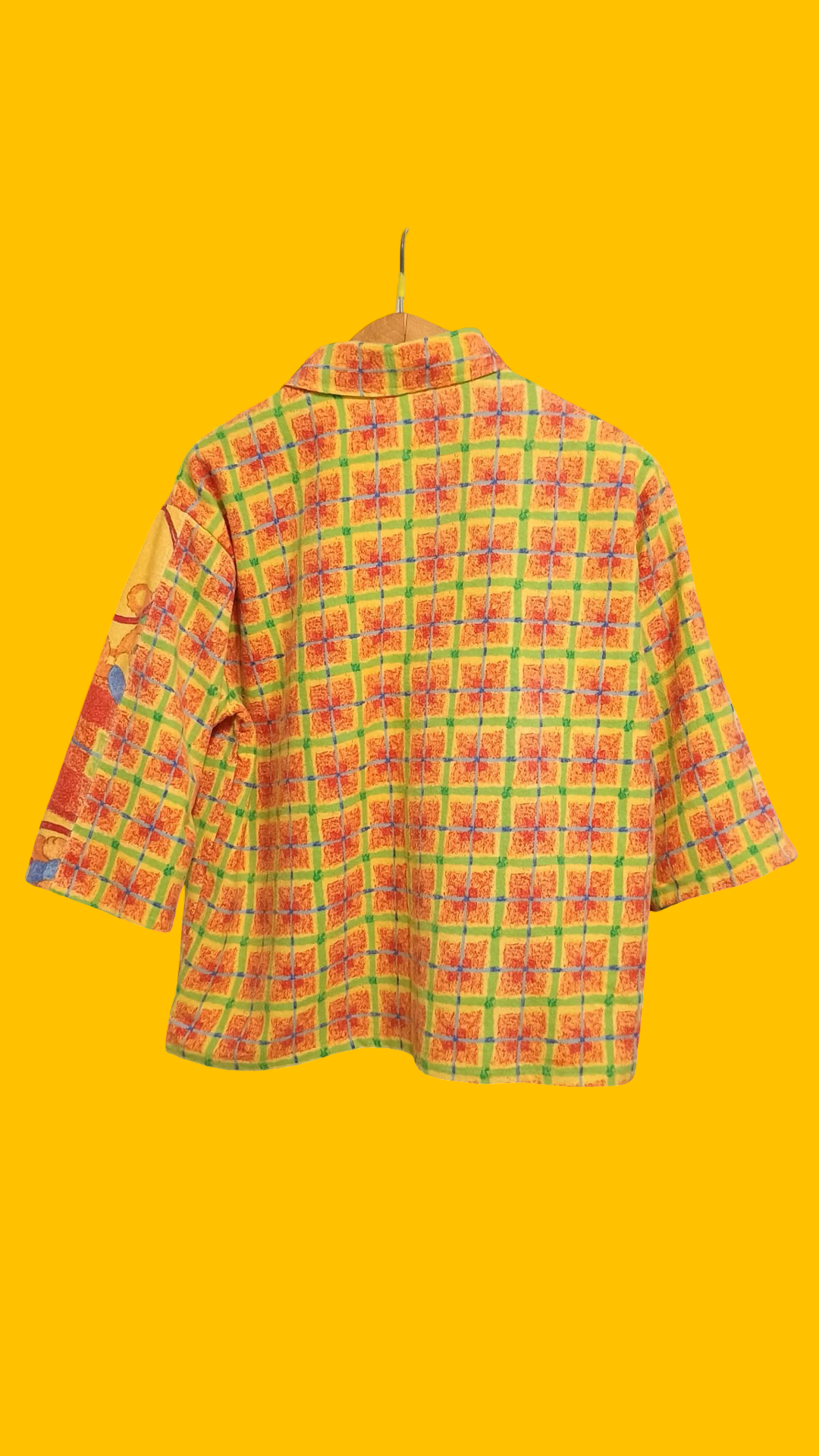 Vintage Multicolor Fantasy 90's Cropped Shirt Woman Size M