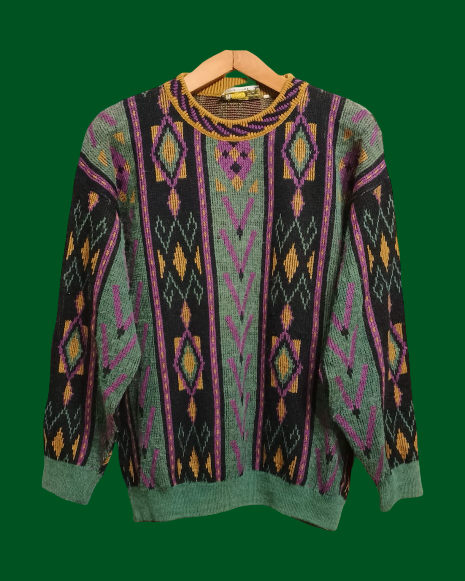 Vintage Multicolor Fantasy 90's Sweater Unisex Size M