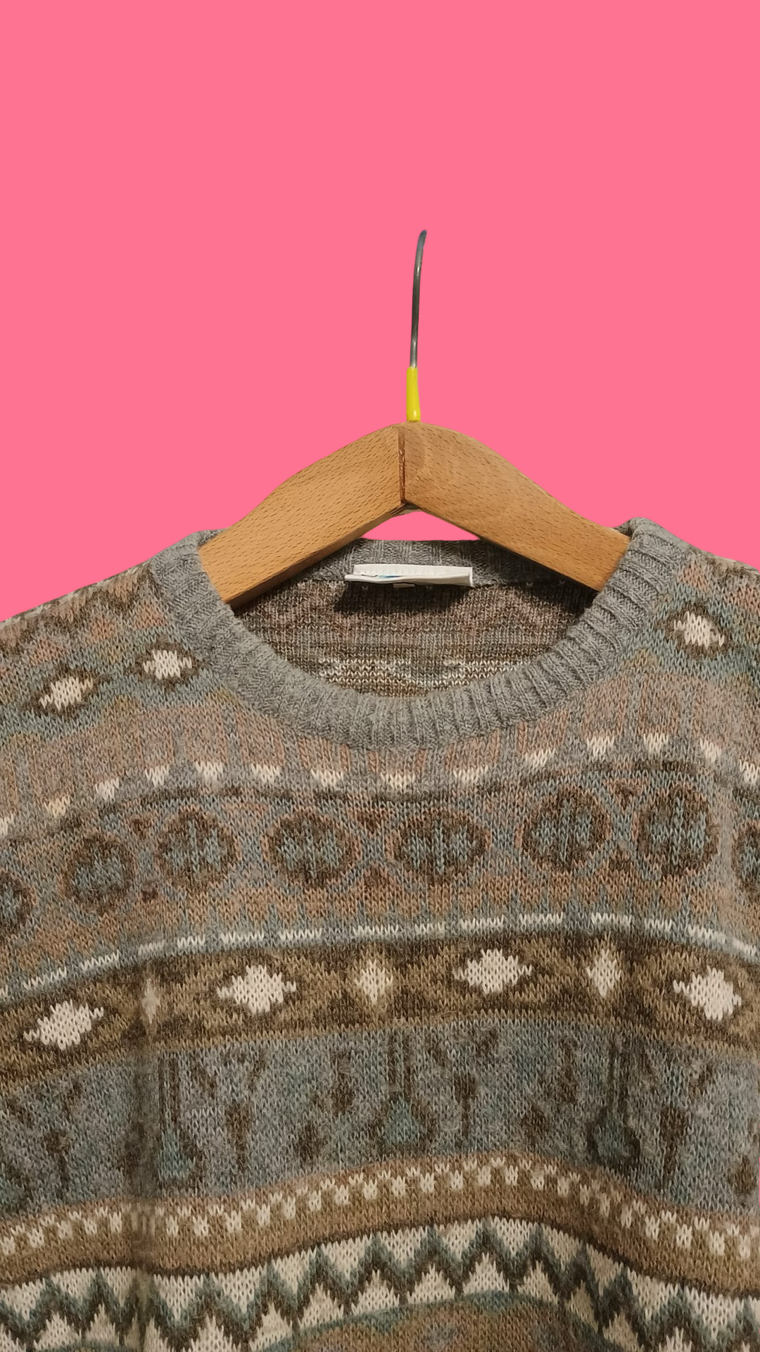 Vintage Multicolor Fantasy 90's Sweater Unisex Size L