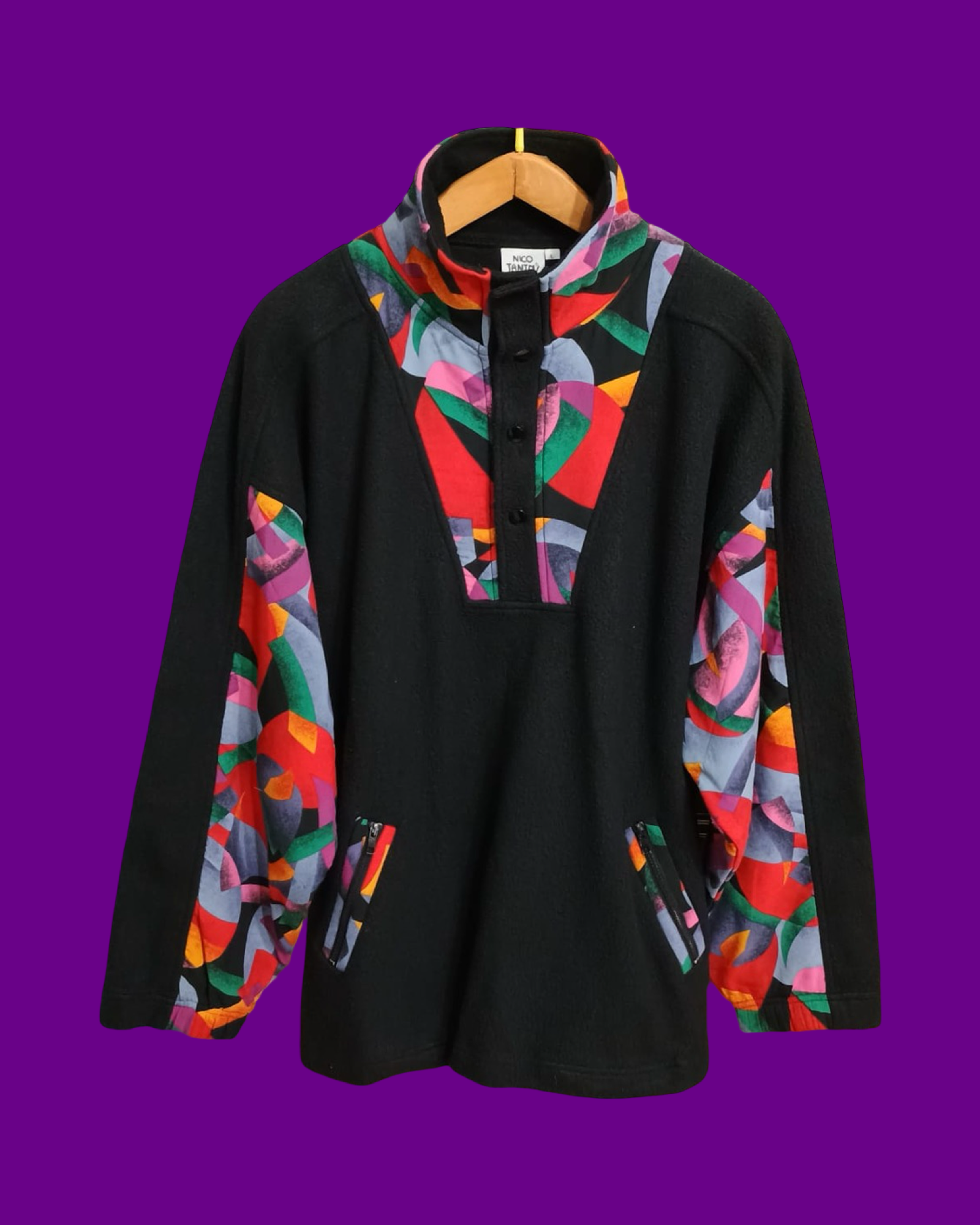 Vintage Multicolor Fantasy 90's Sweatshirt Unisex Size XL