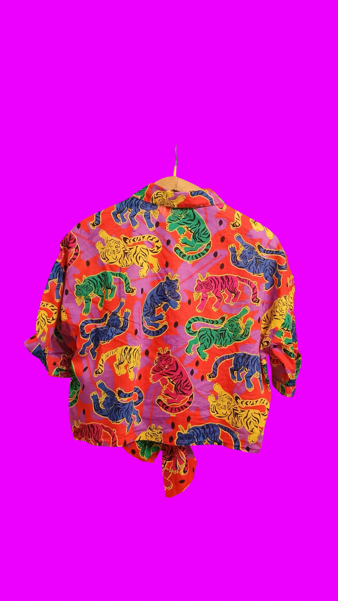 Vintage Multicolor Fantasy 90's Shirt Woman Size M