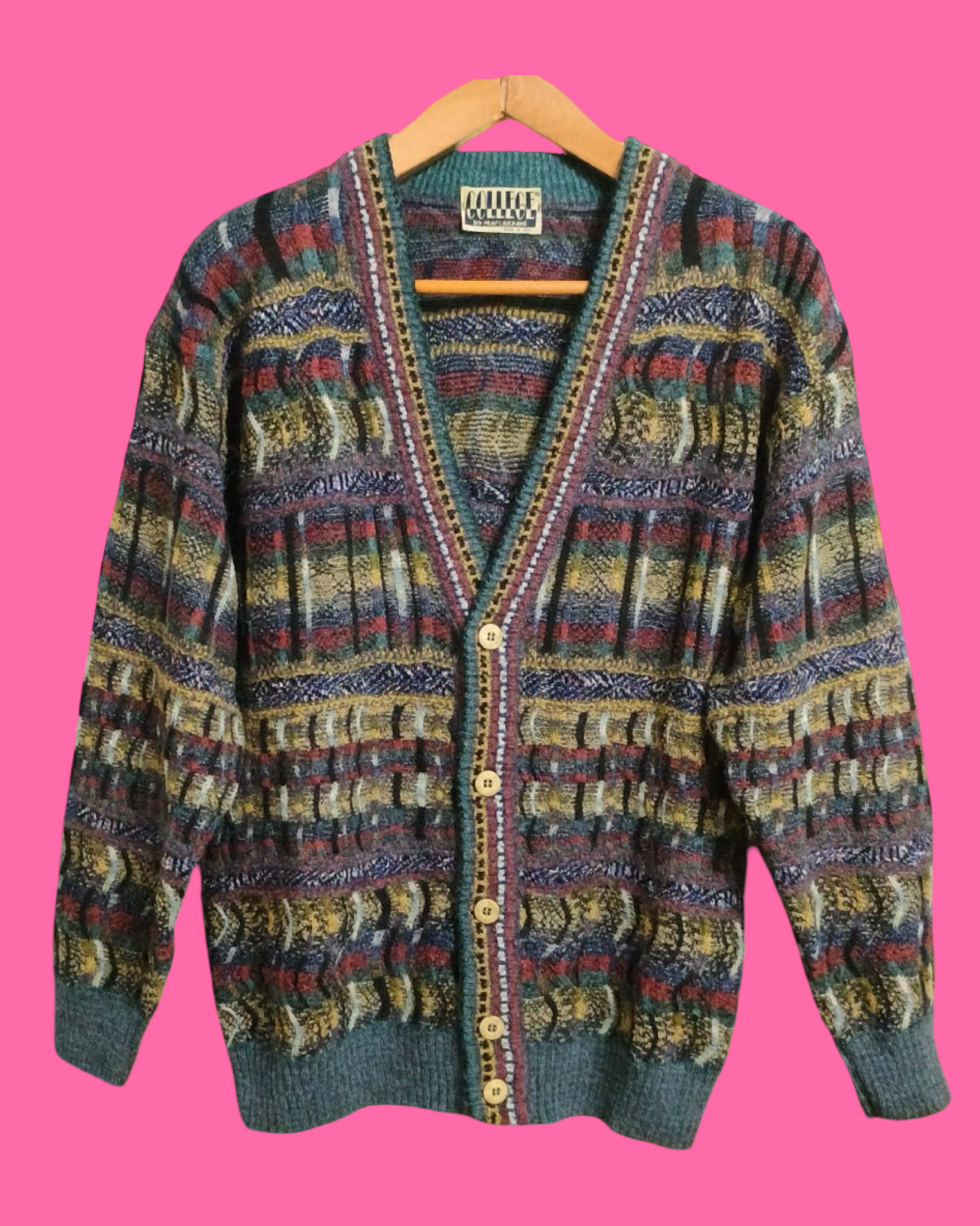 Vintage Multicolor Fantasy 90's Sweater Unisex Size M