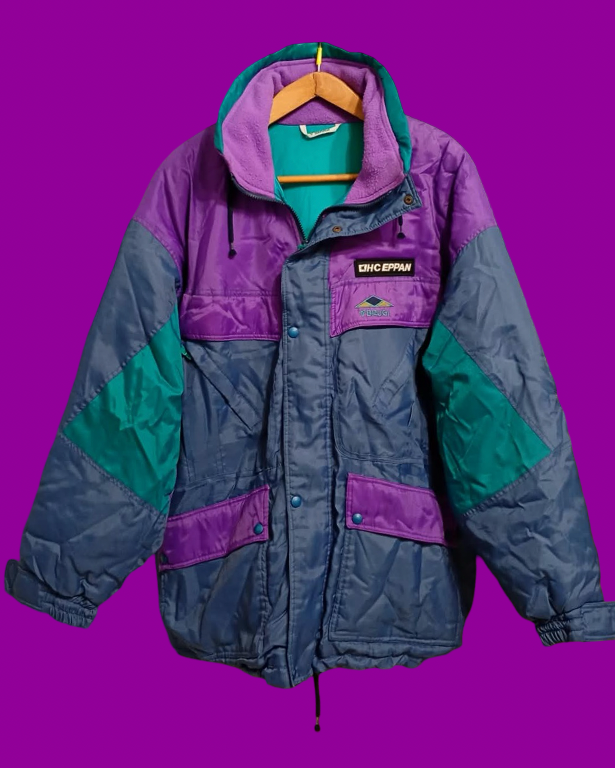 Vintage Multicolor Fantasy 90's Rare Snow Jacket Unisex Size XL