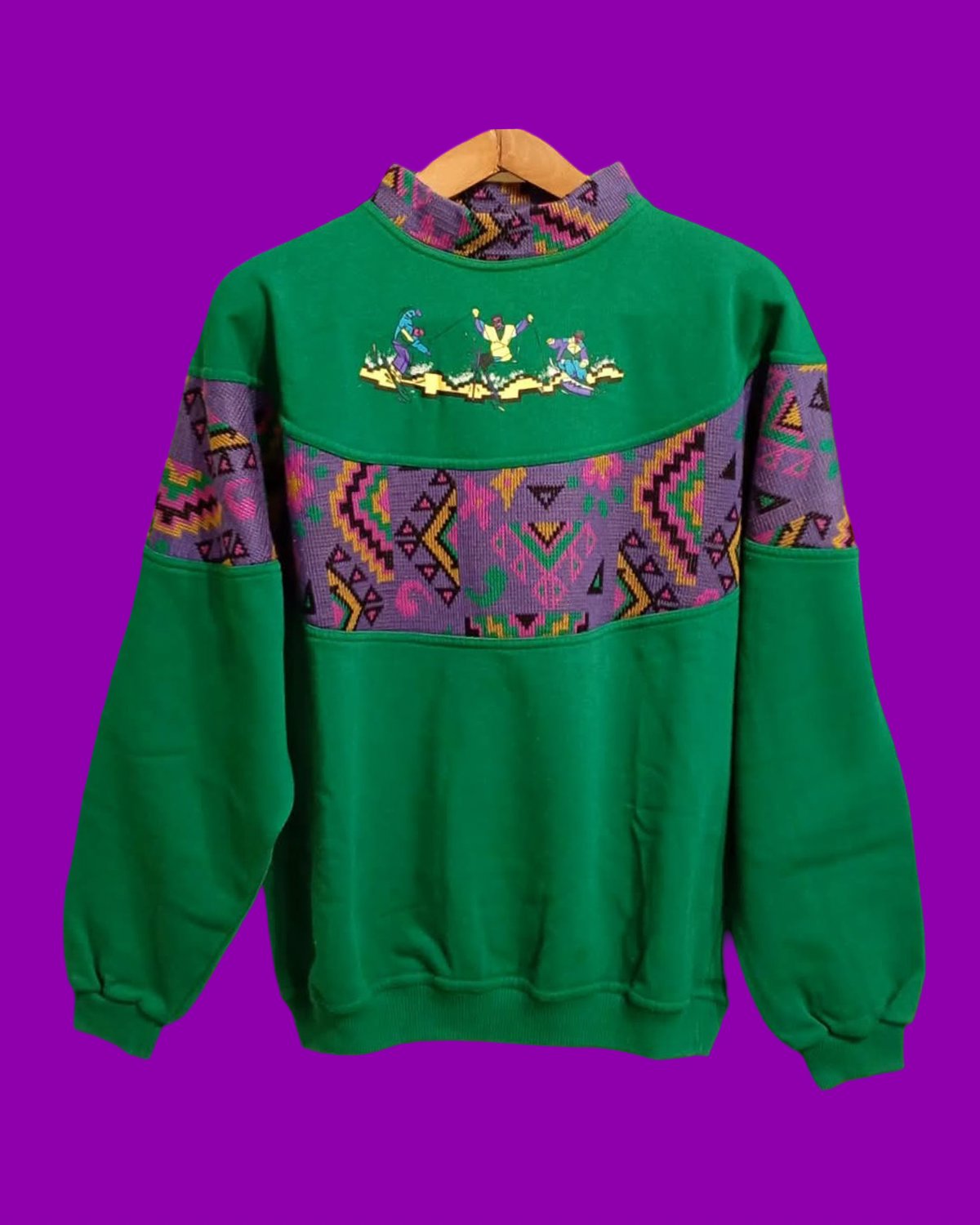 Vintage Multicolor Fantasy 90's Sweatshirt Unisex Size M