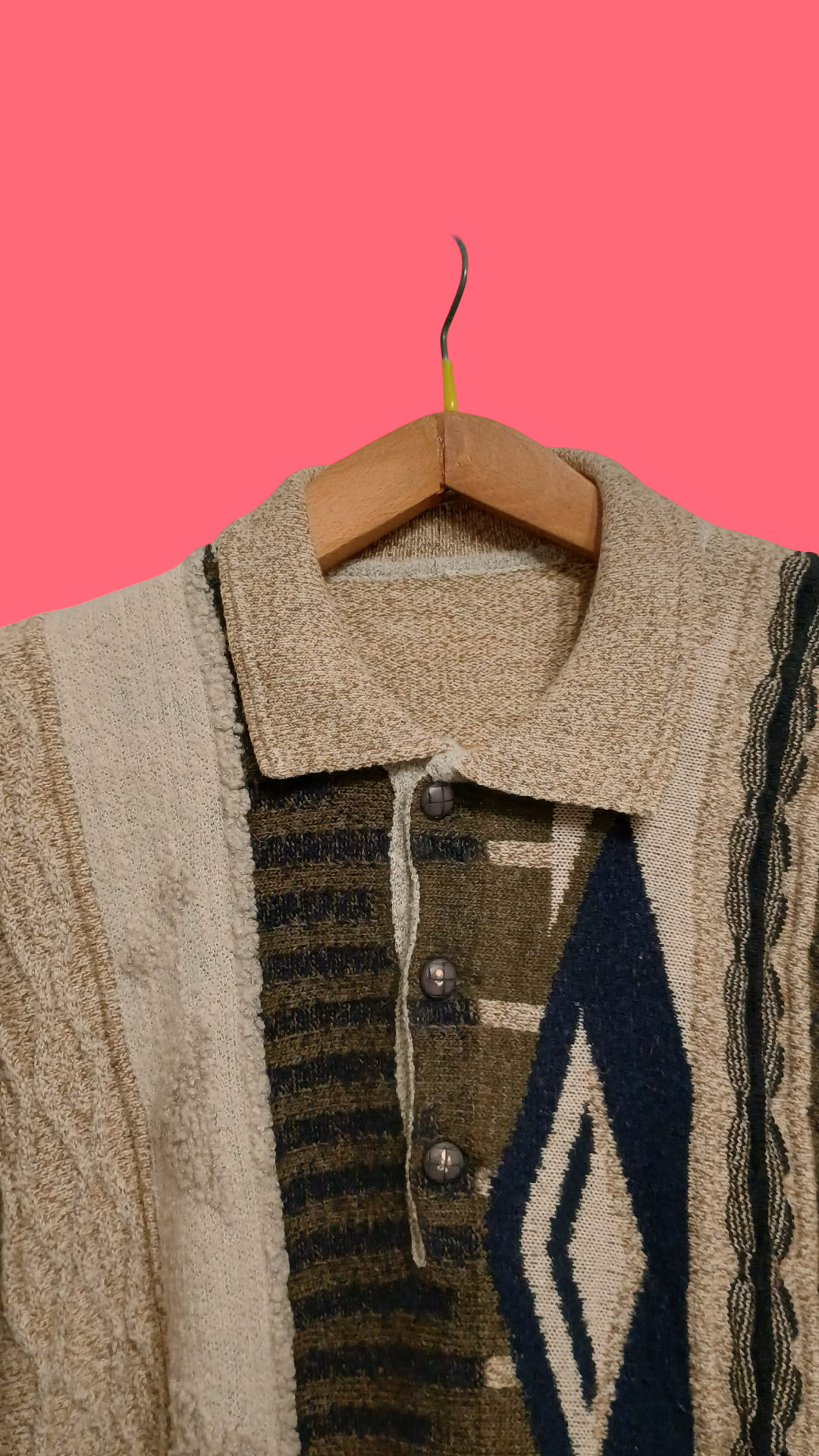 Vintage Multicolor Fantasy 90's Sweater Unisex Size M