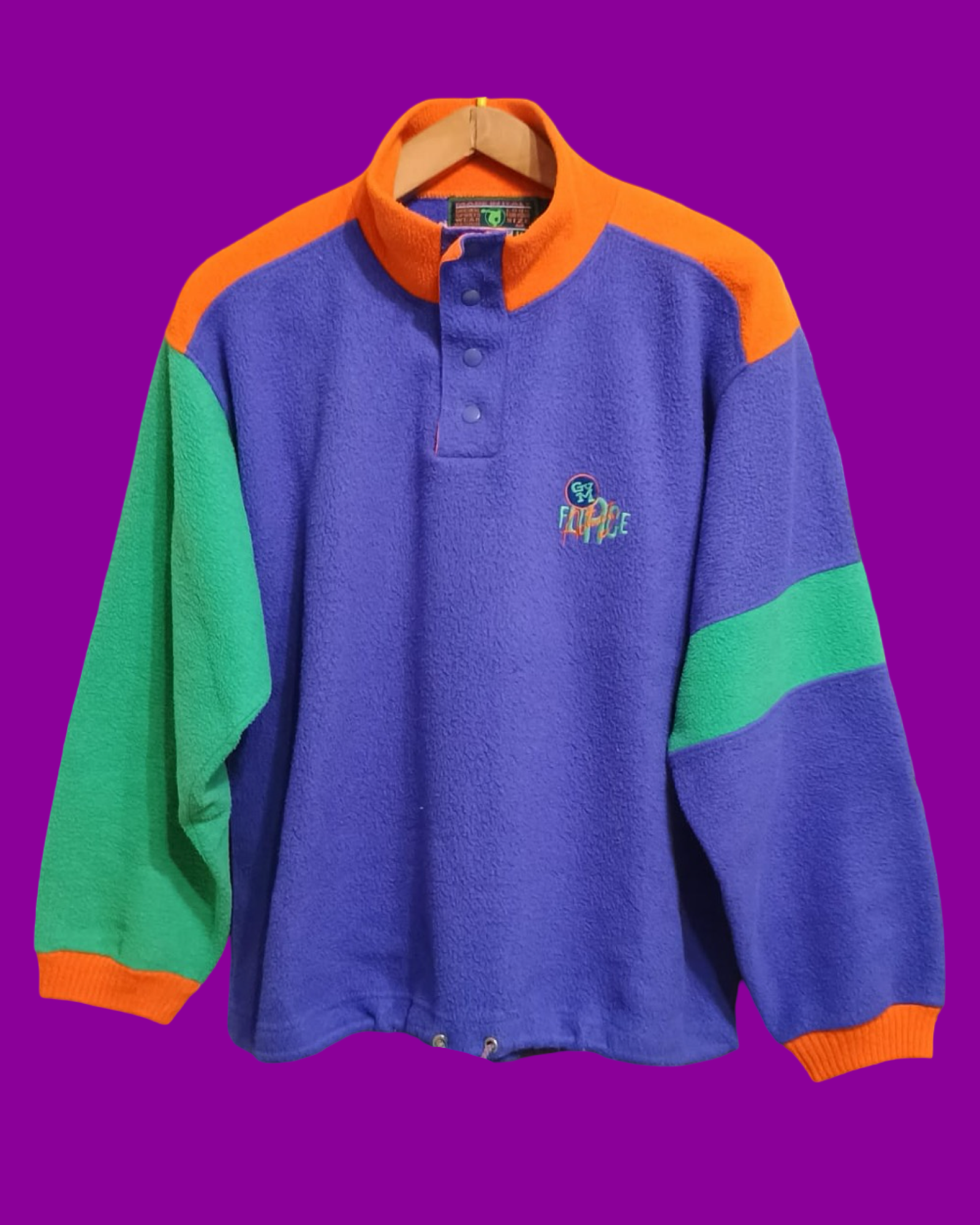 Vintage Multicolor Fantasy 90's Fleece Unisex Size M