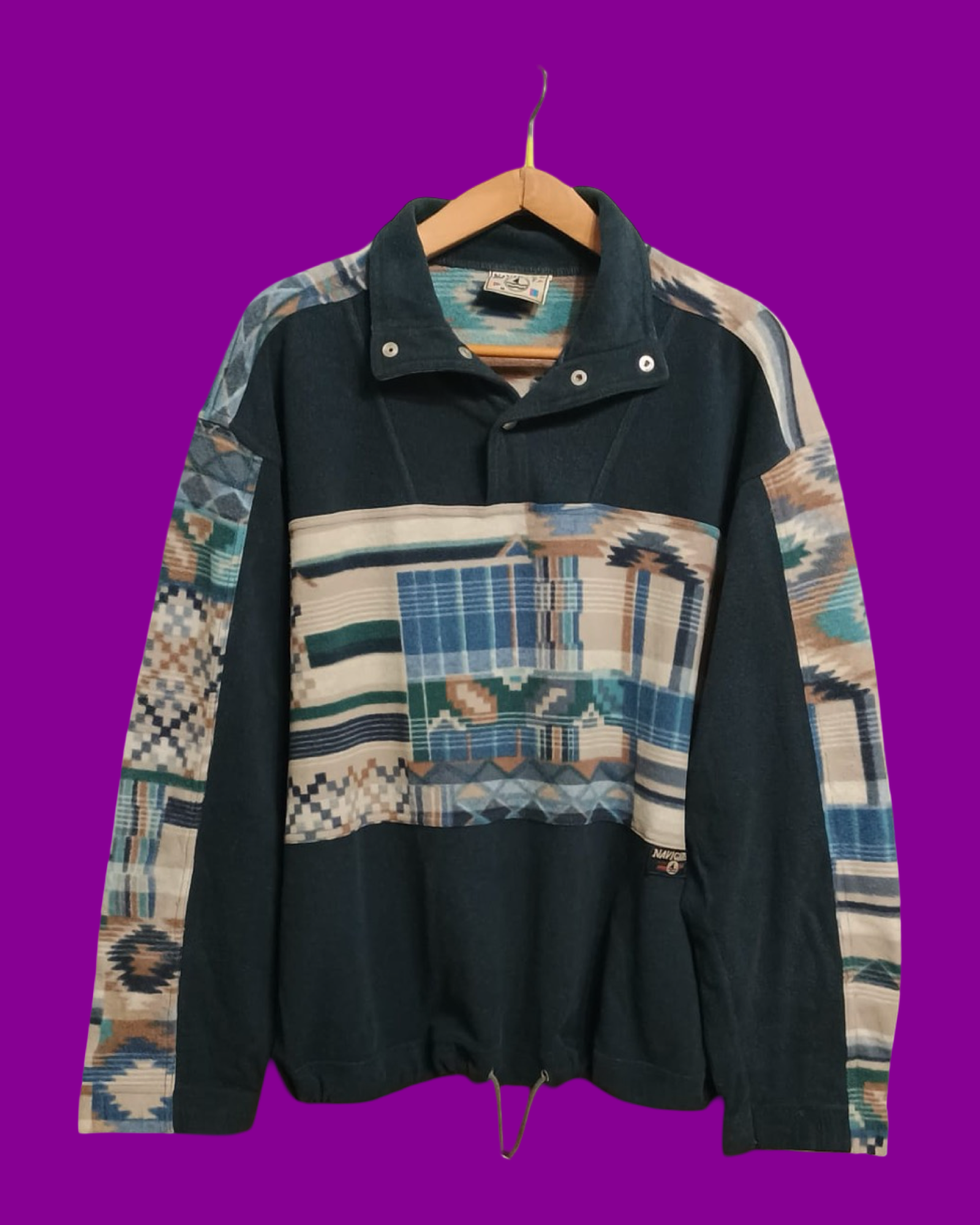 Vintage Multicolor Fantasy 90's Fleece Unisex Size M