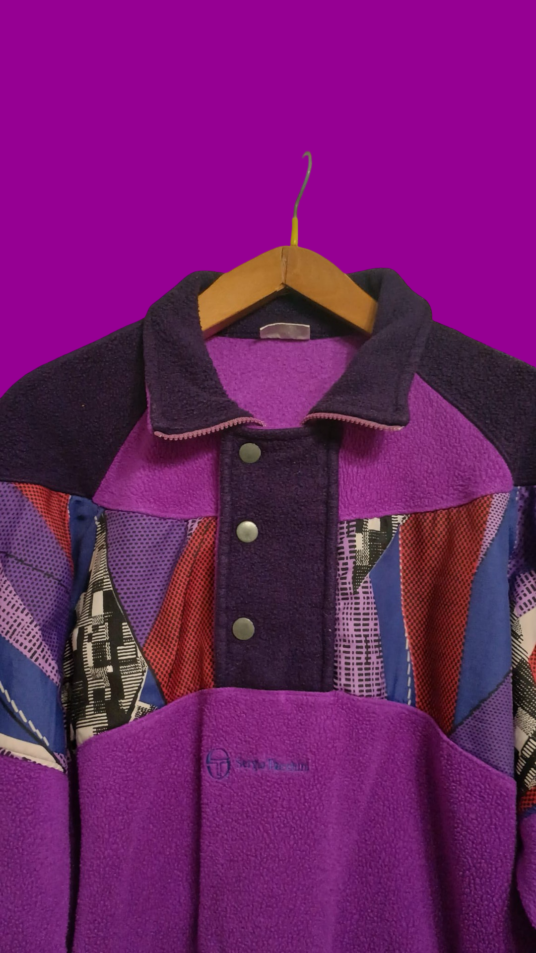 Vintage Multicolor Fantasy 90's Sergio Tacchini Fleece Unisex Size L