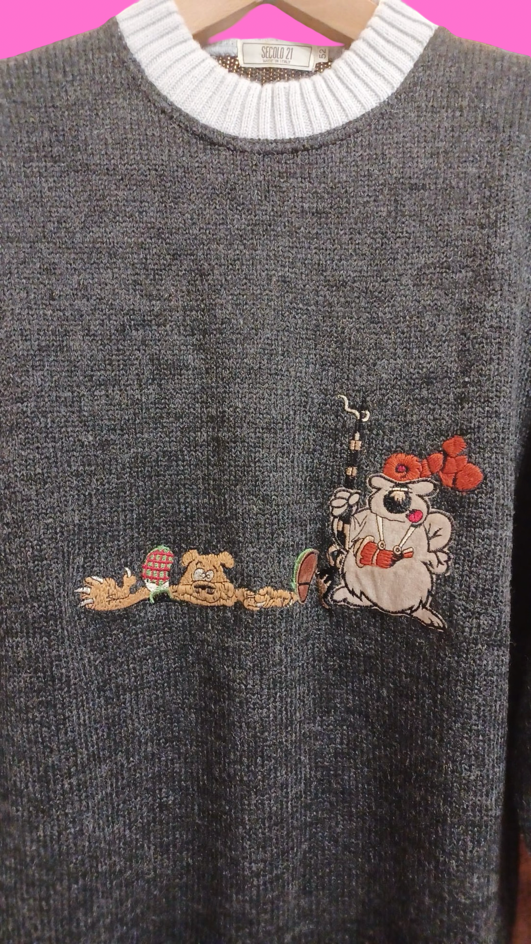 Vintage Multicolor Fantasy 90's Sweater Unisex Size XL
