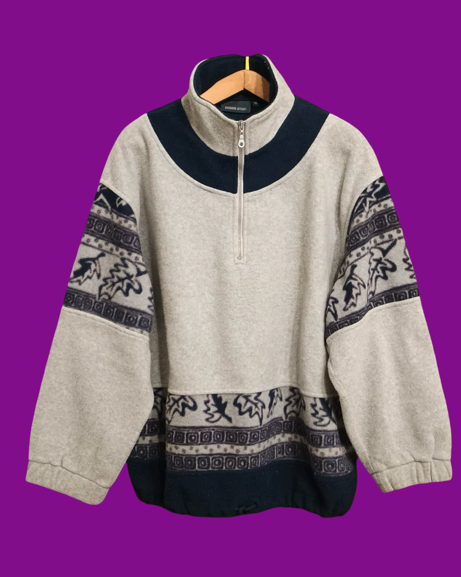 Vintage Multicolor Fantasy 90's Fleece Unisex Size XL