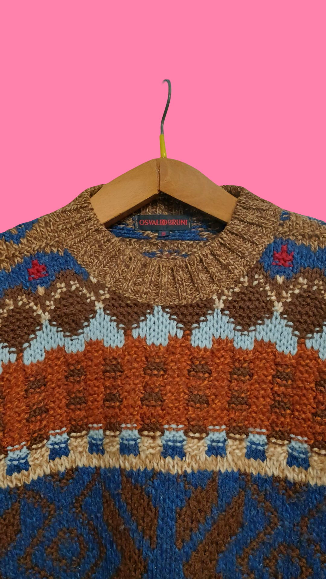 Vintage Multicolor Fantasy 90's Sweater Woman Size M