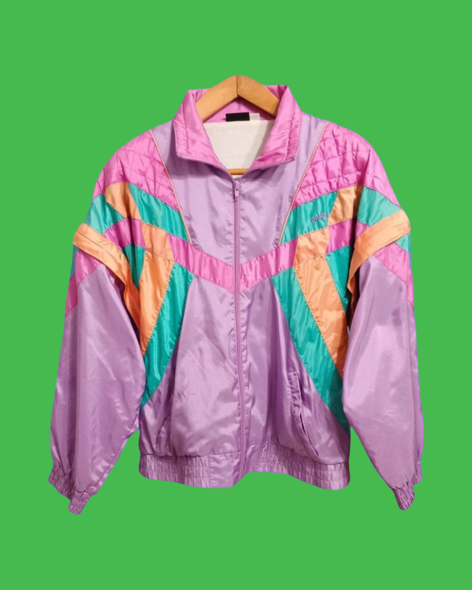Soft Jacket Vintage Multicolor A Fantasia Anni 90 Woman Size L