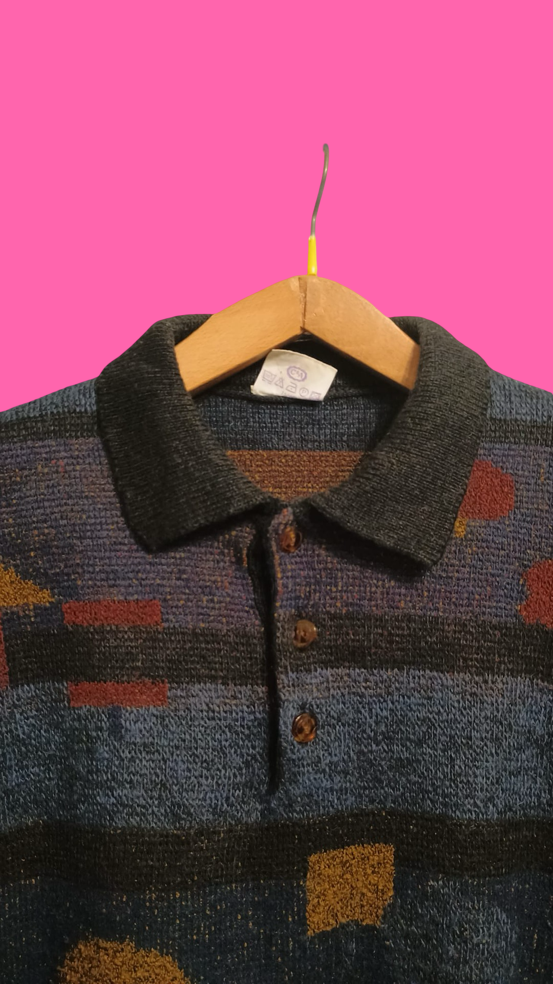 Vintage Multicolor Fantasy 90's Sweater Unisex Size S