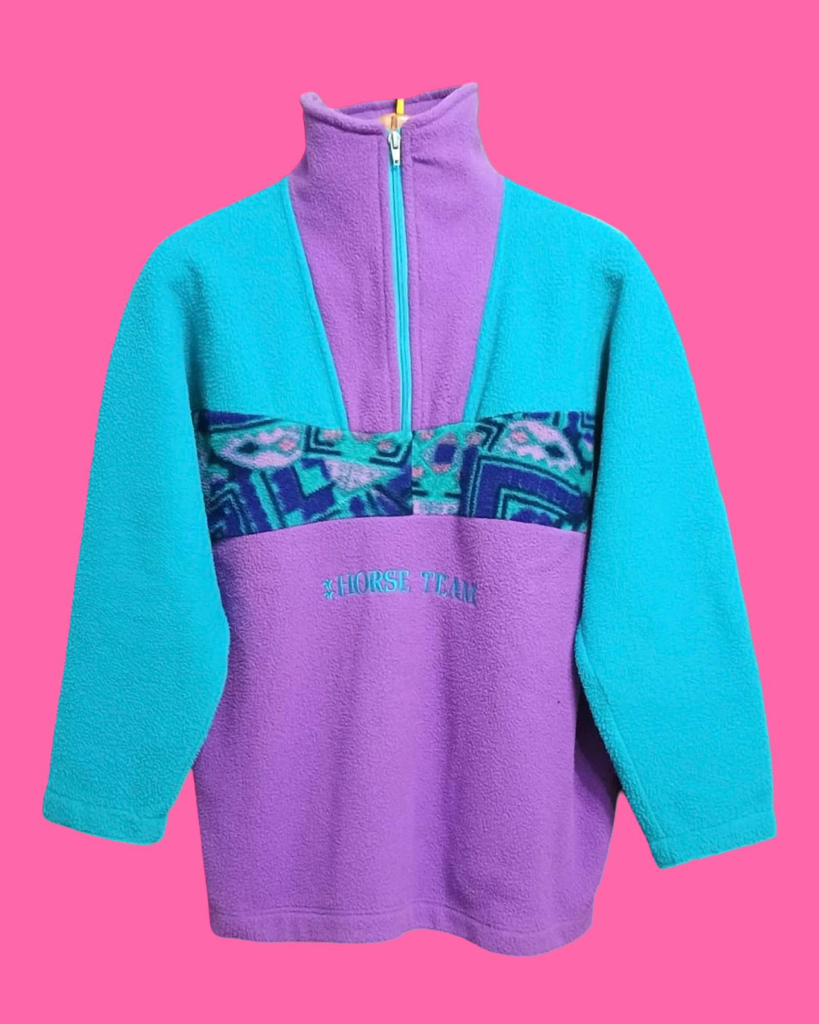 Vintage Multicolor Fantasy 90's Fleece Unisex Size M