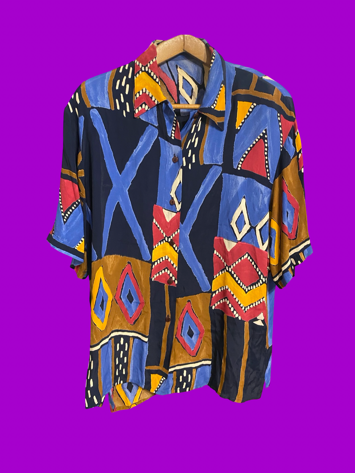 Vintage Multicolor Fantasy 90's Shirt Unisex Size L